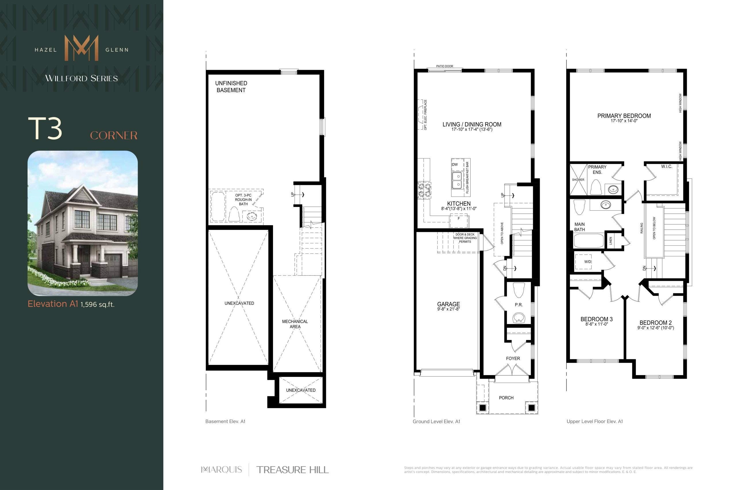 T3 Corner floor plan
