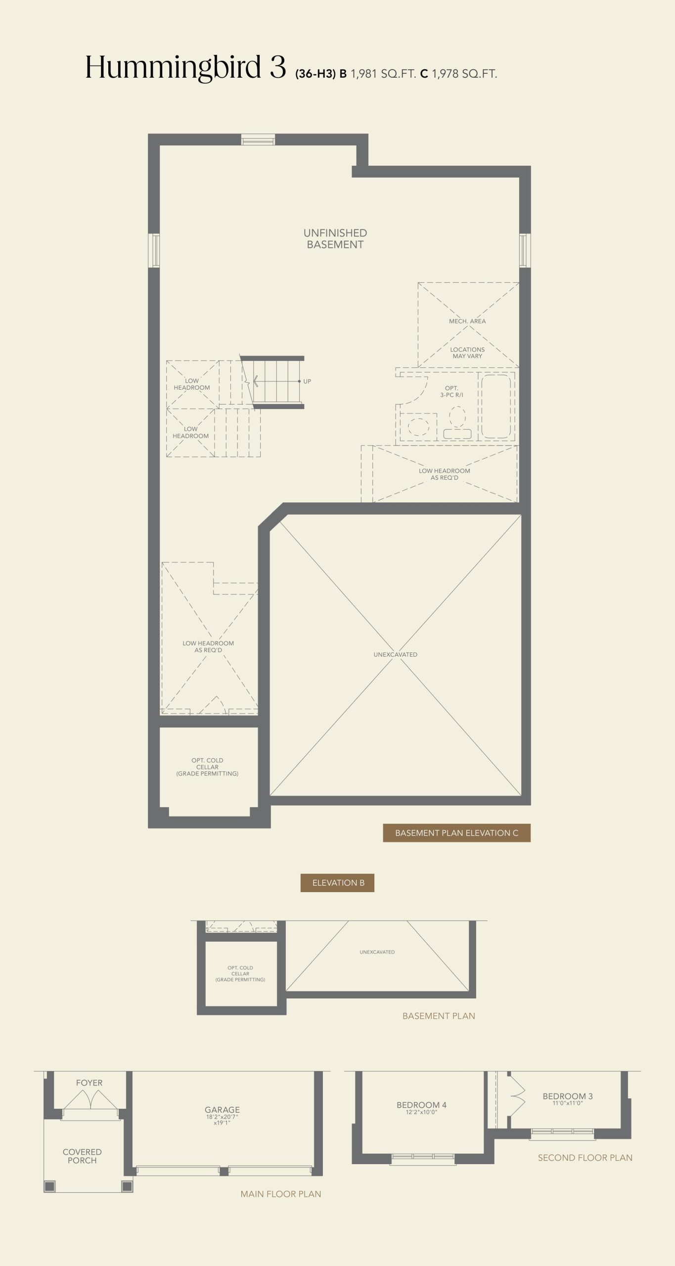 Hummingbird 3 floor plan