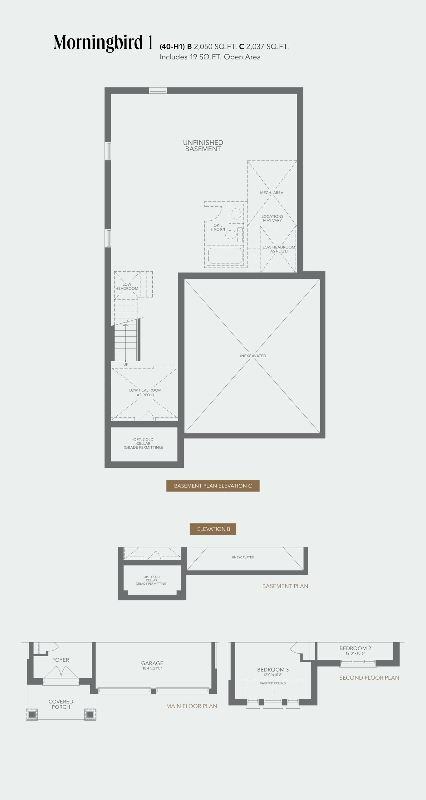 Morningbird 1 floor plan