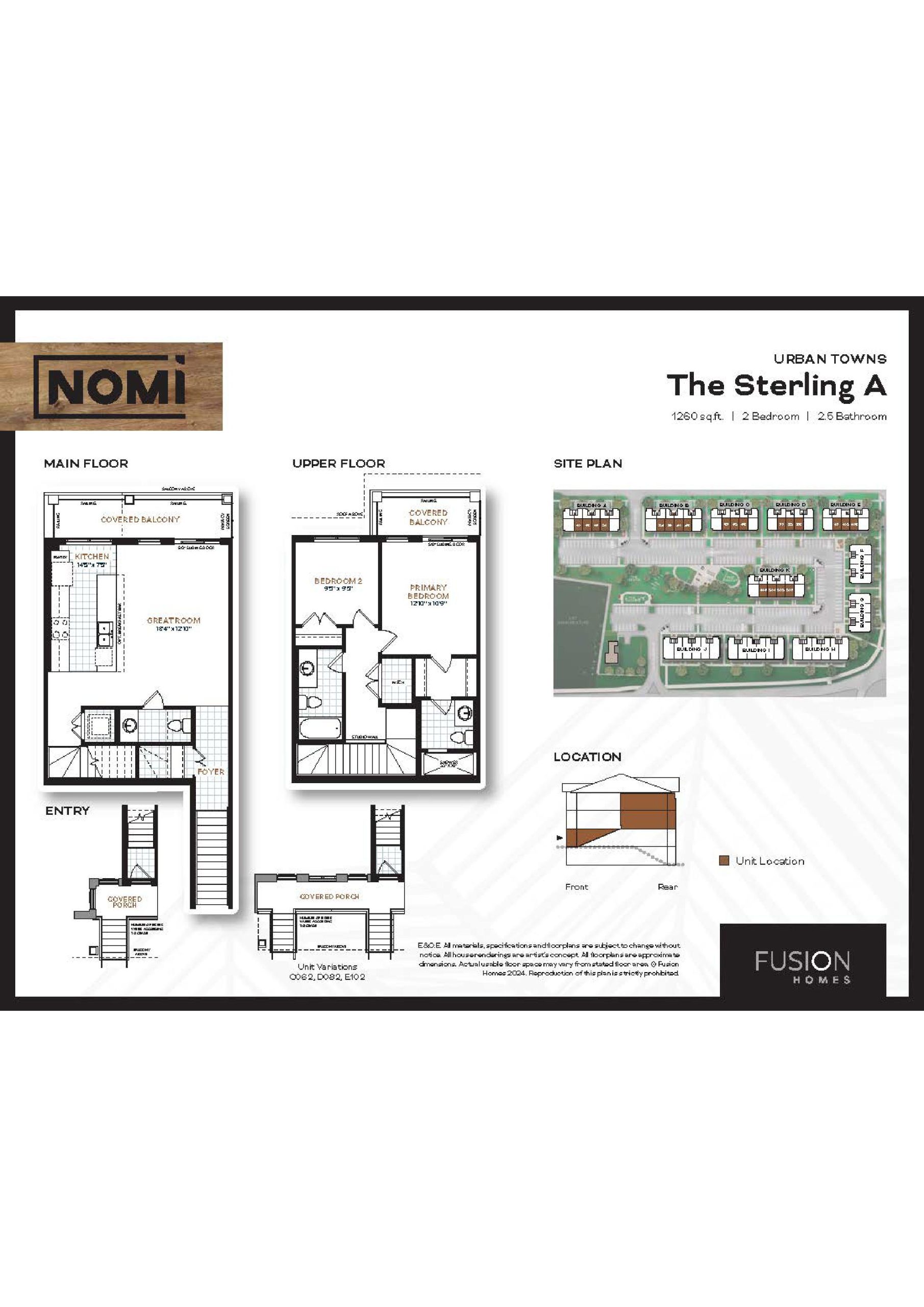 The Sterling A floor plan