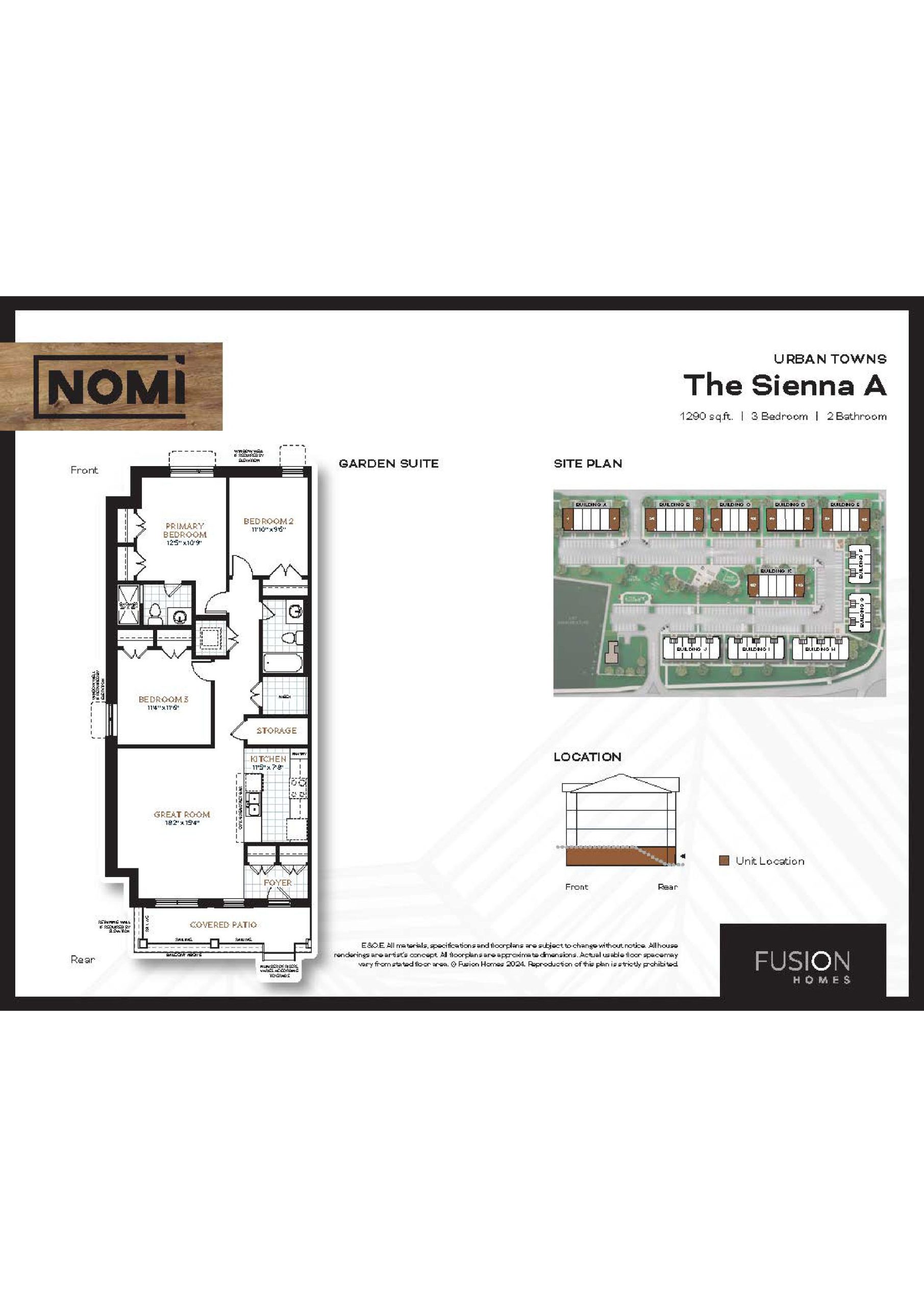 The Sienna A floor plan