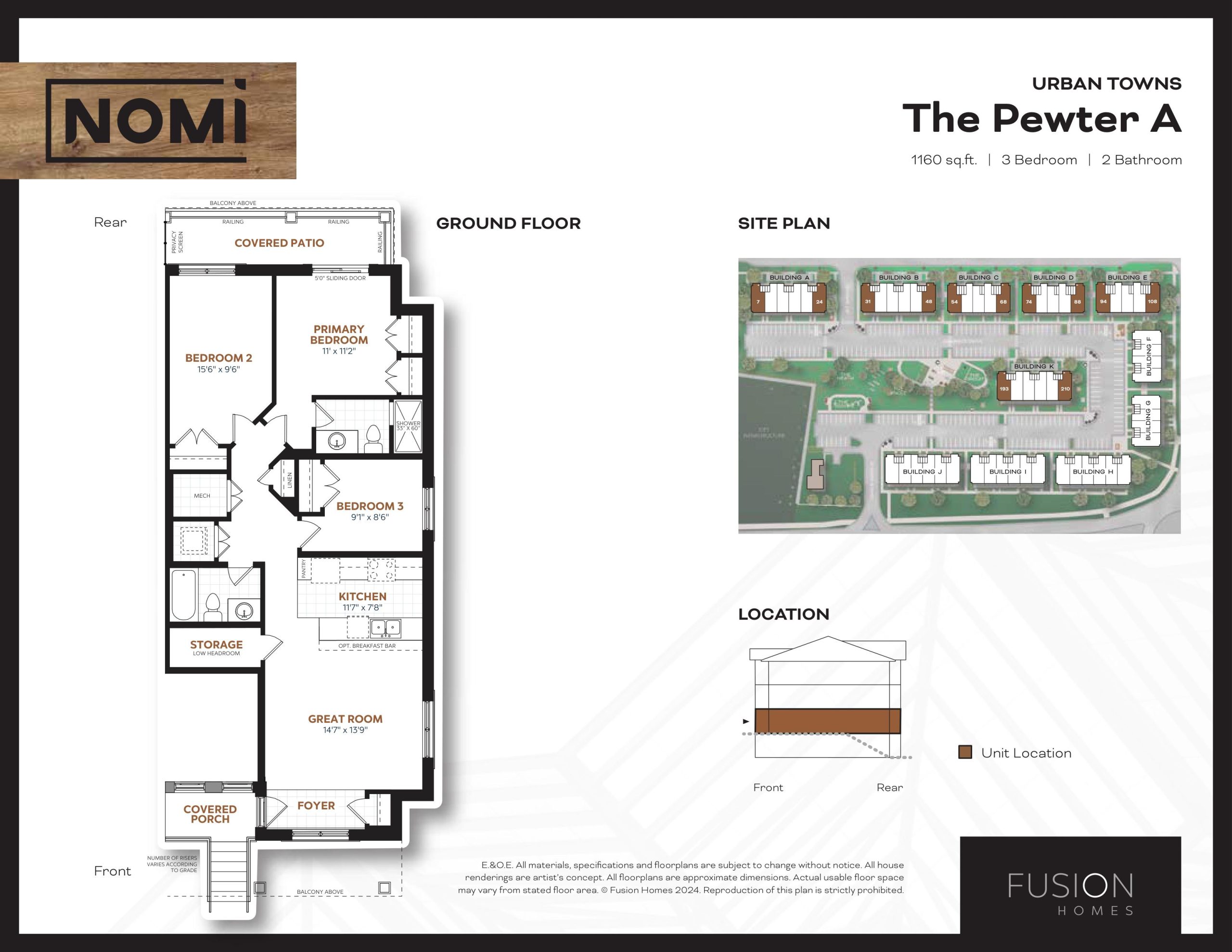 The Pewter A floor plan