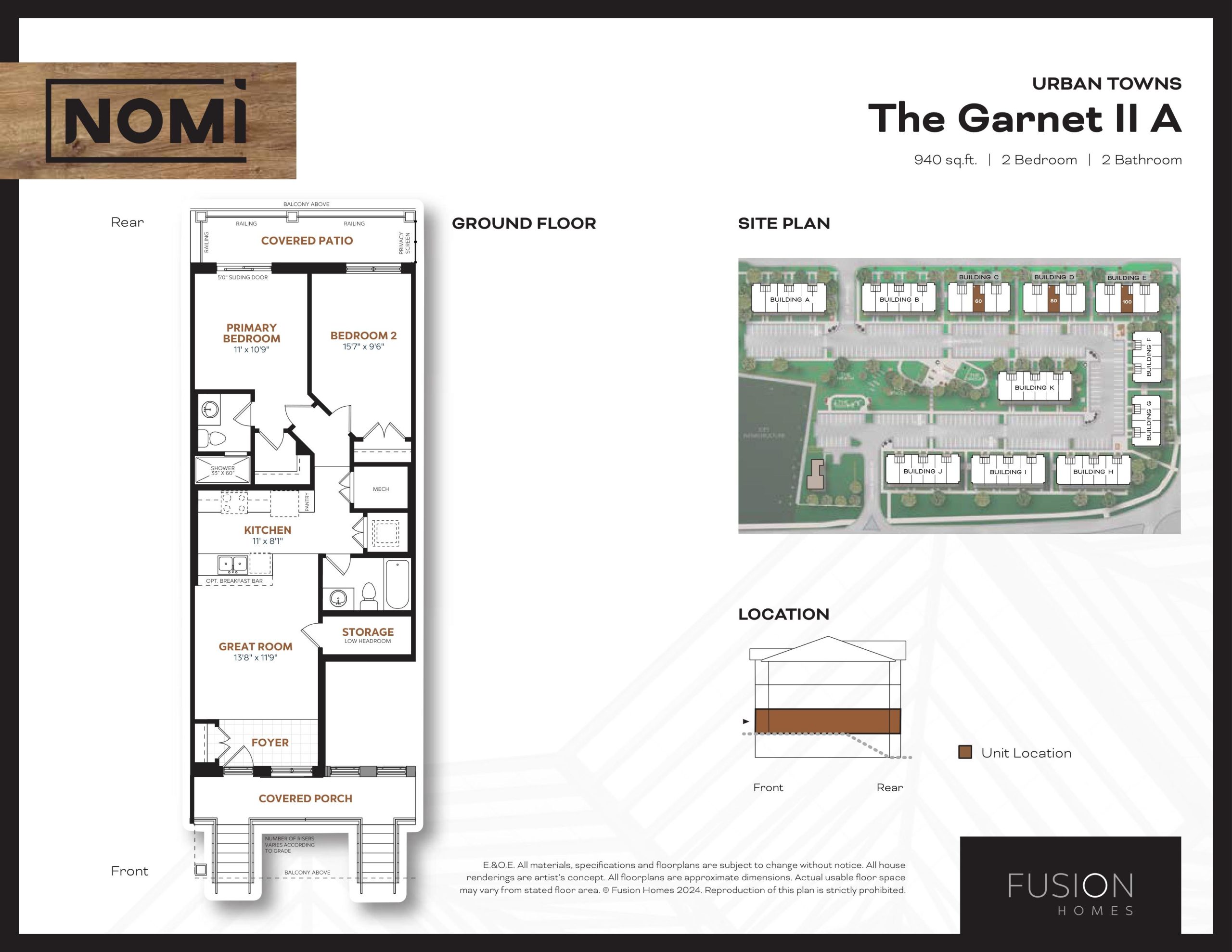 The Garnet II A floor plan