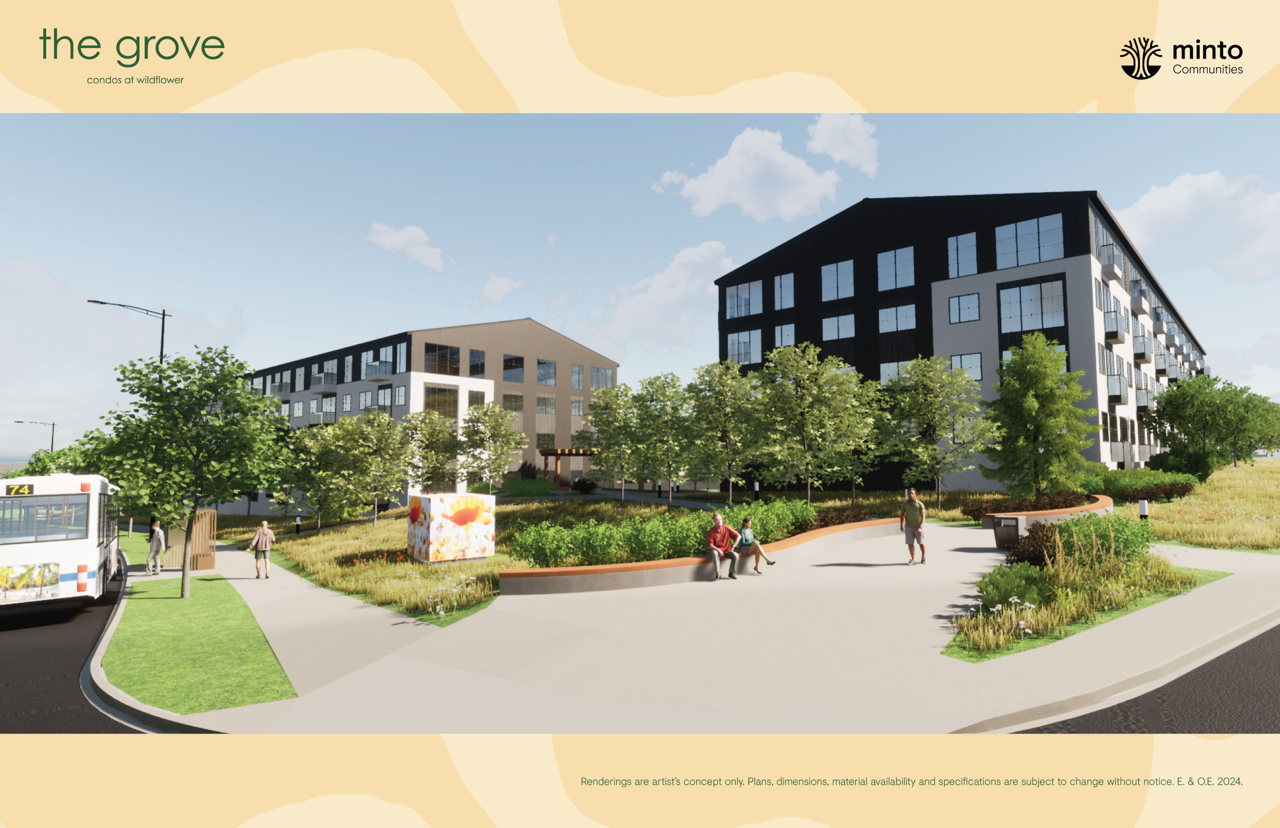 The Grove Condos at Wildflower in Airdrie — rendering 2
