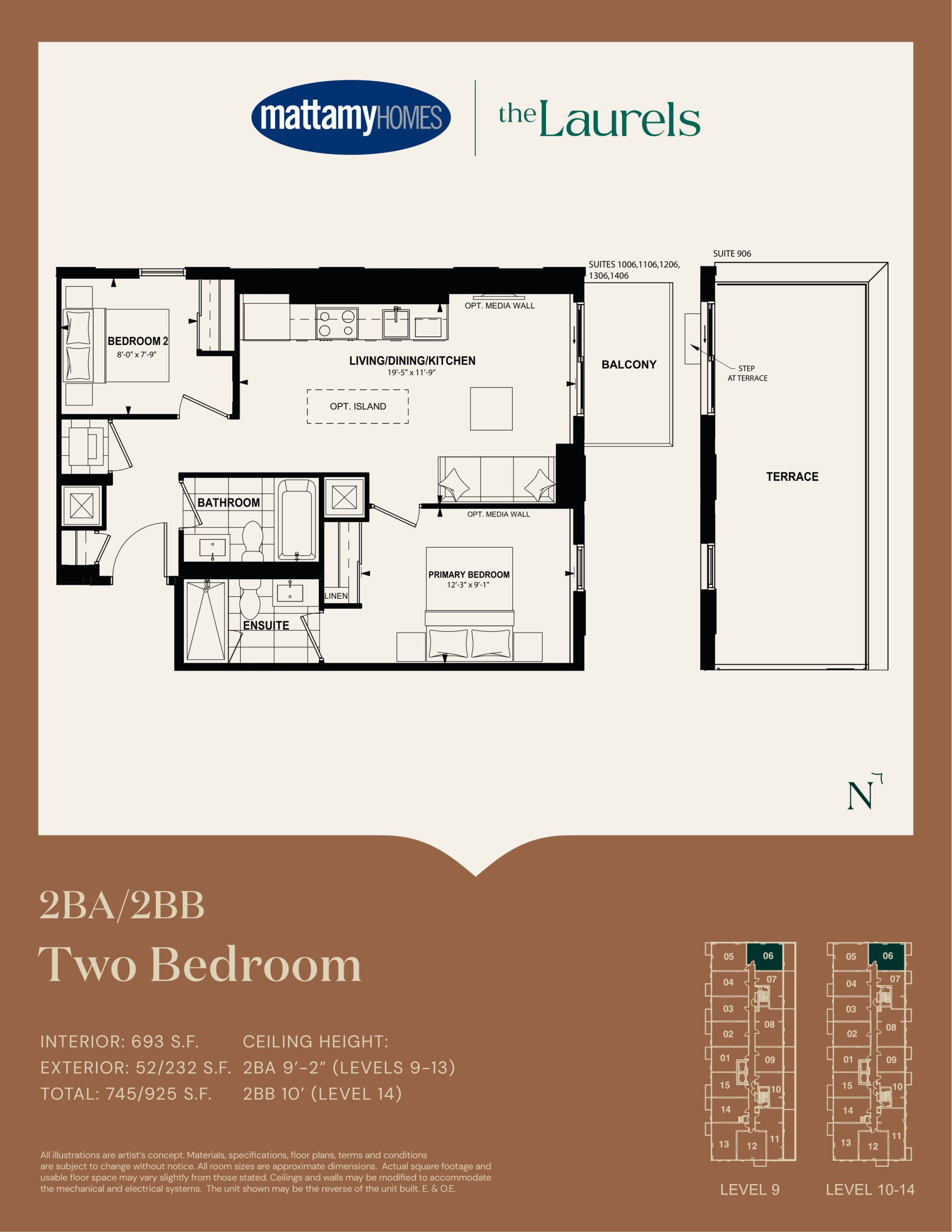 2BA/2BB floor plan