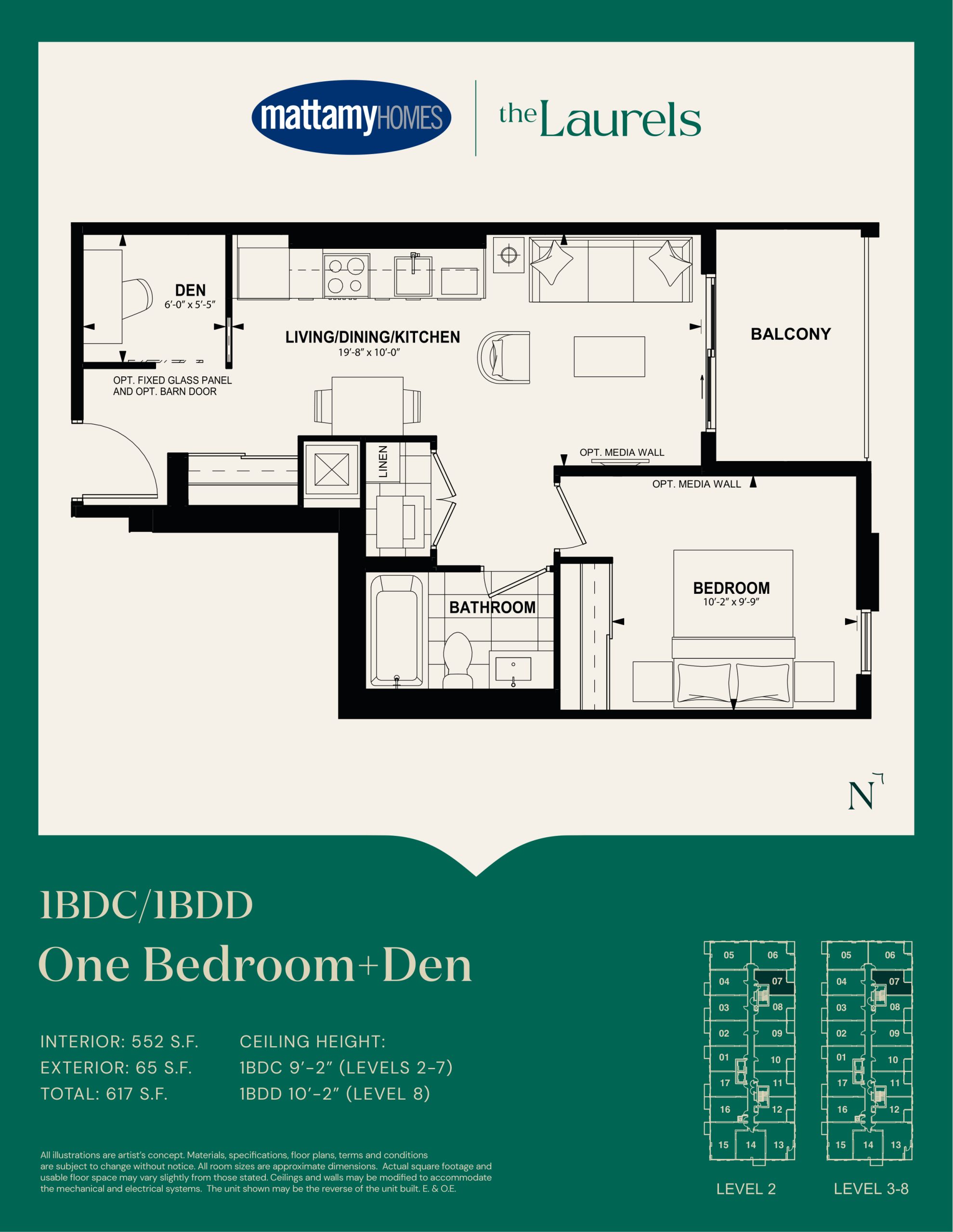 1BDC/1BDD floor plan
