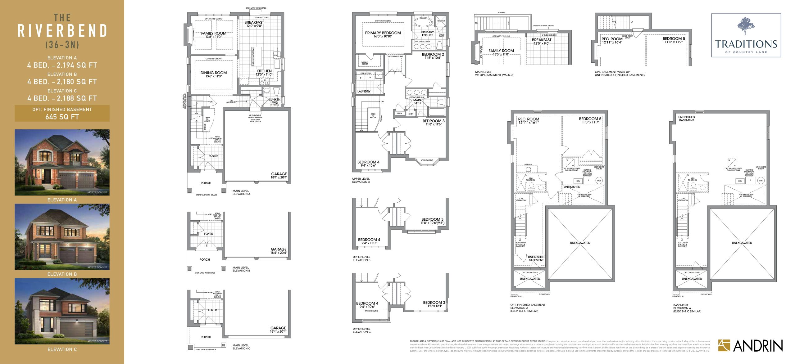 The Riverbend floor plan