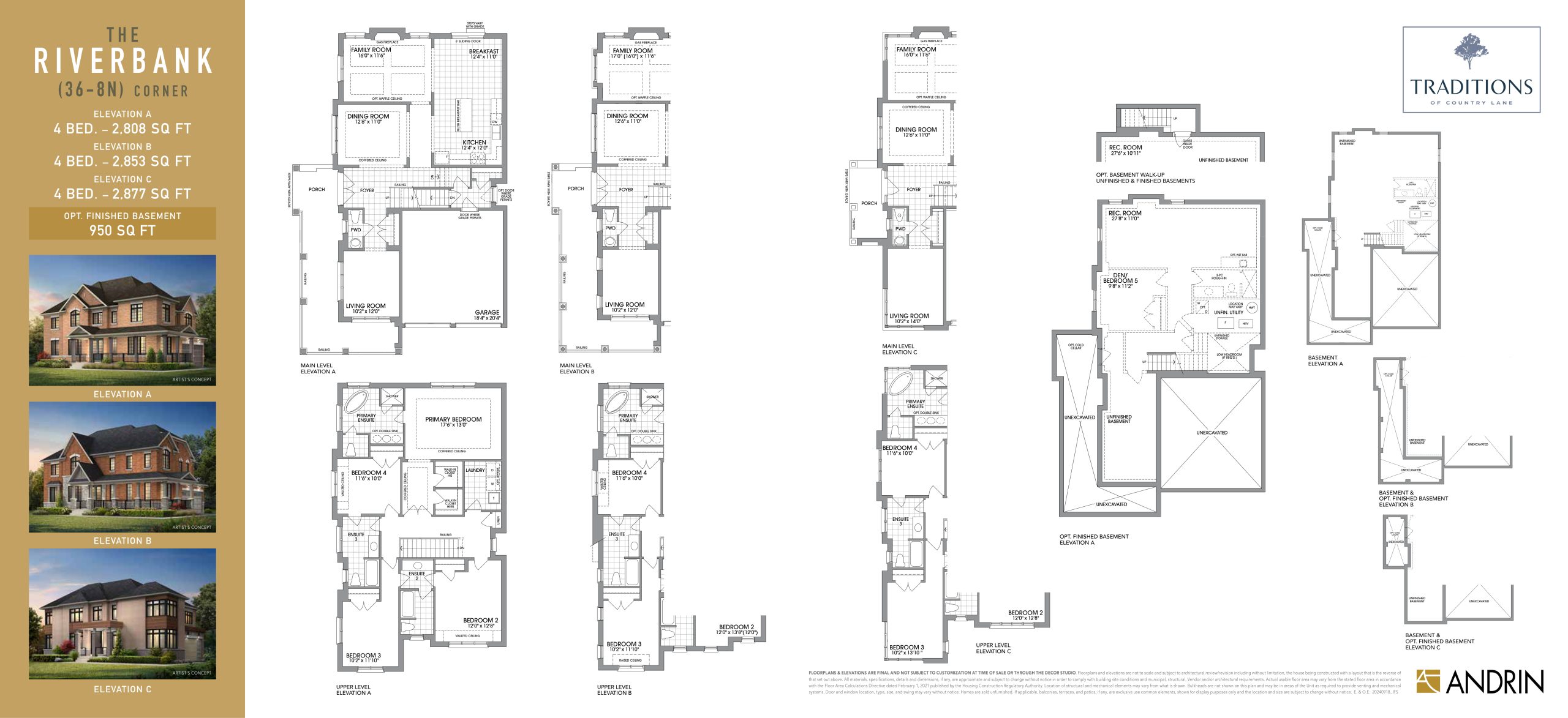 The Riverbank Corner floor plan