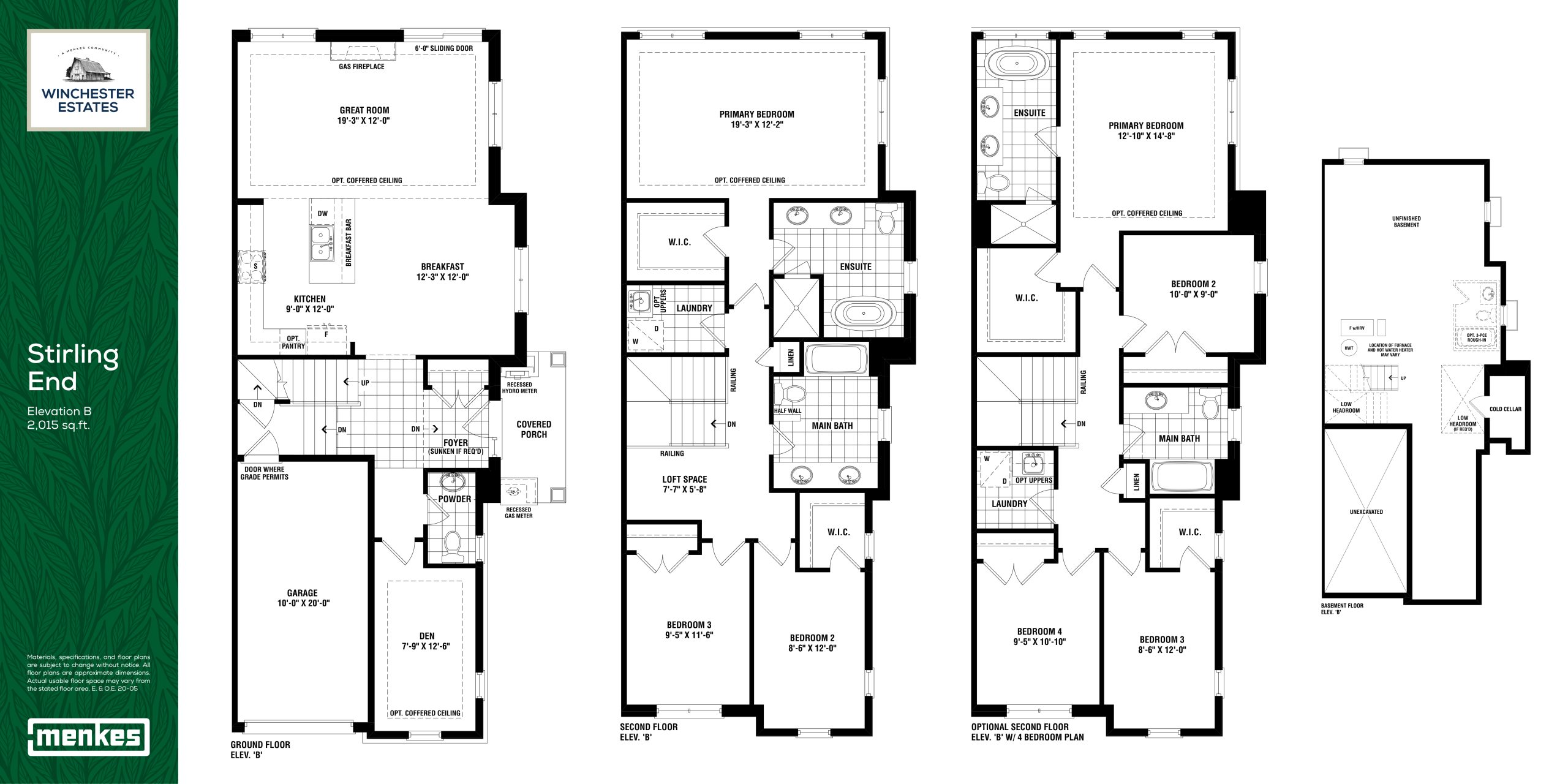 Stirling End floor plan