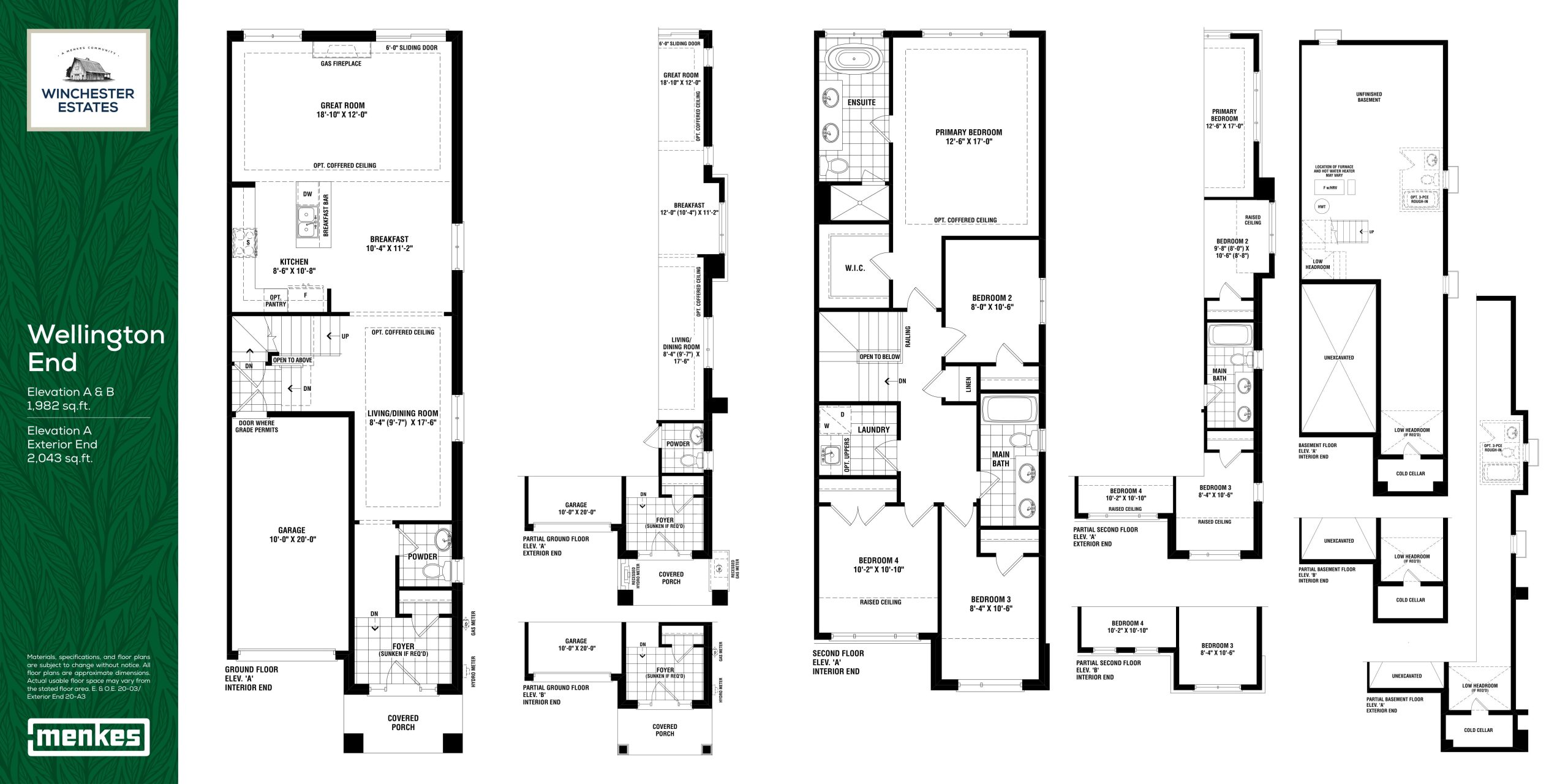 Wellington End floor plan