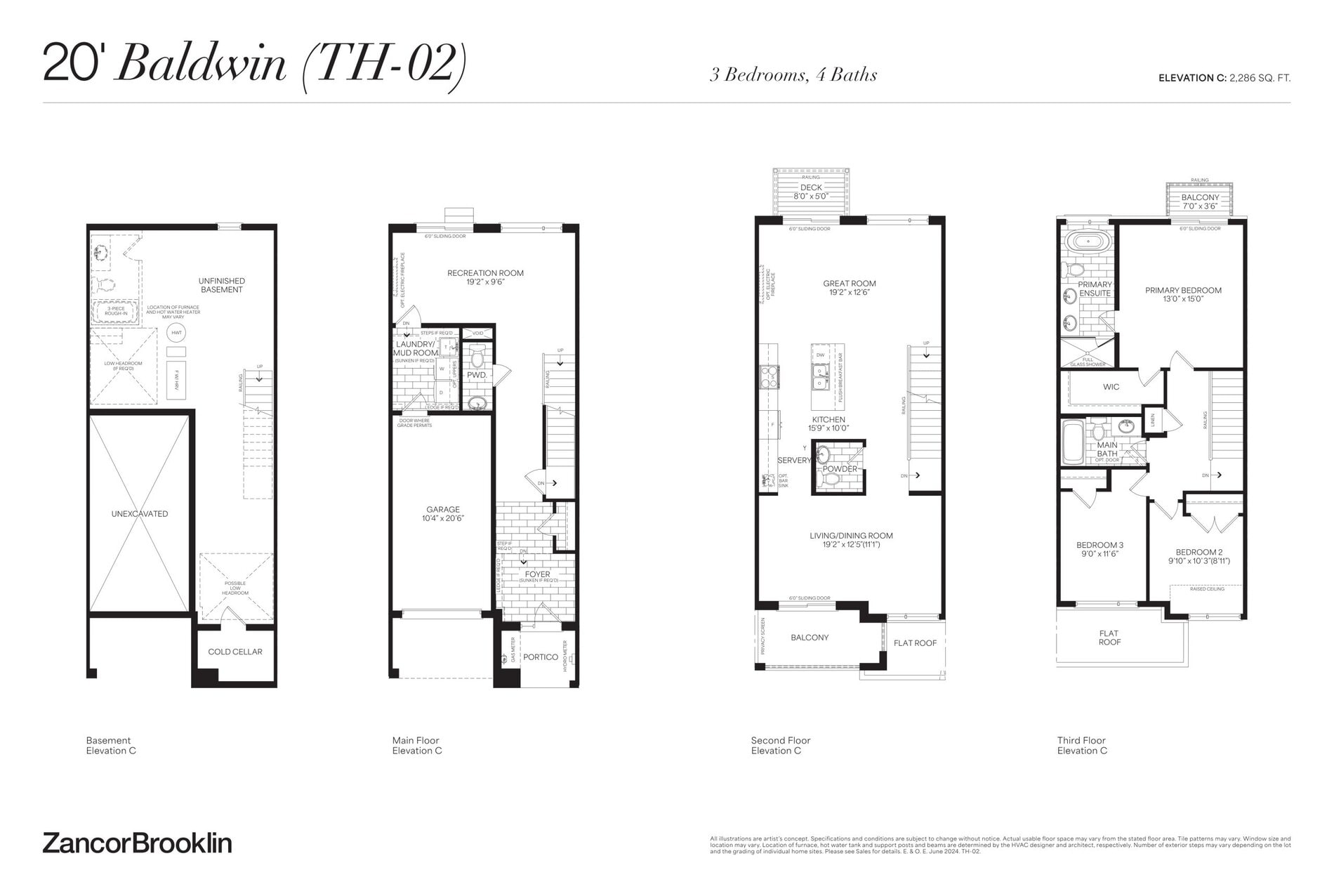 20' Baldwin floor plan
