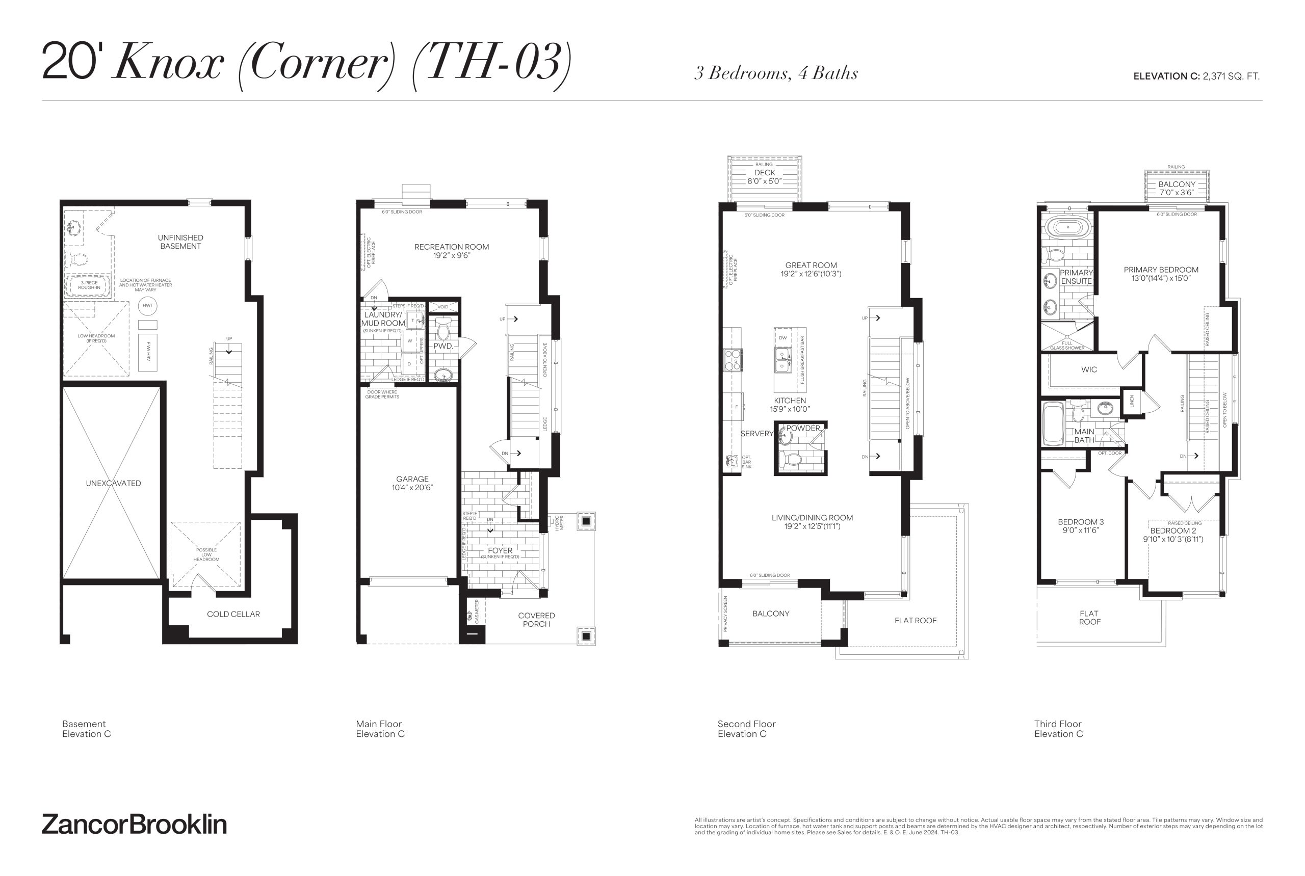 20' Knox (Corner) floor plan