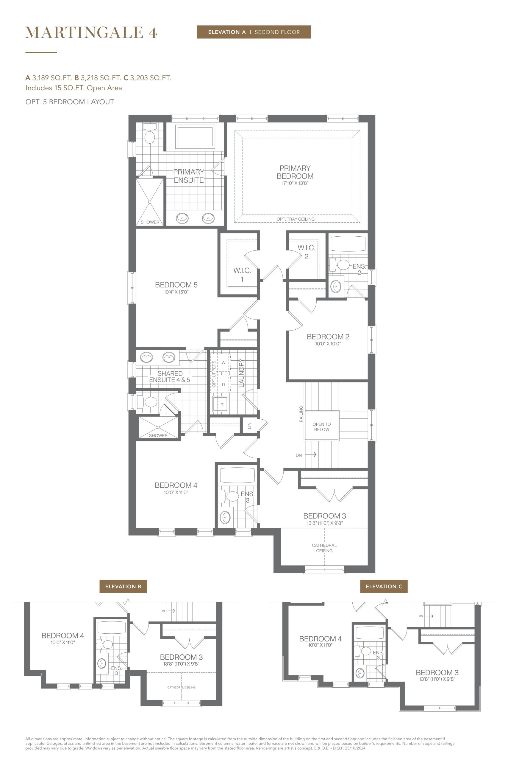 The Martingale 4 (Opt. 5bd Layout) floor plan