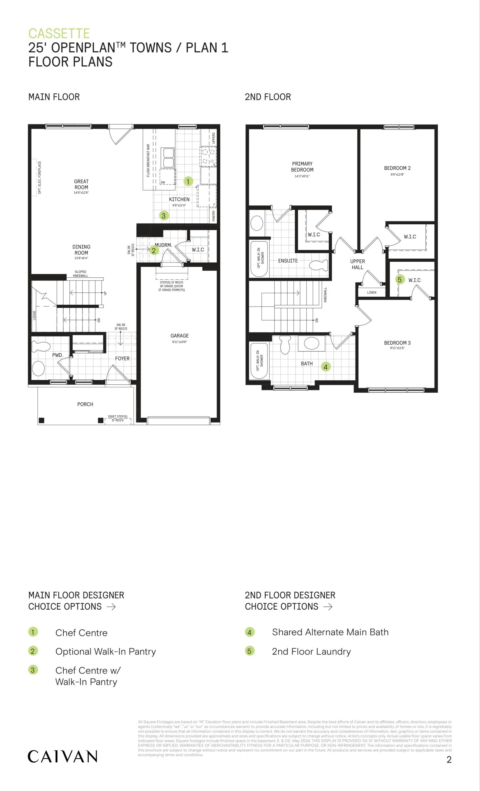 25' Open Plan Towns / Plan 1 floor plan