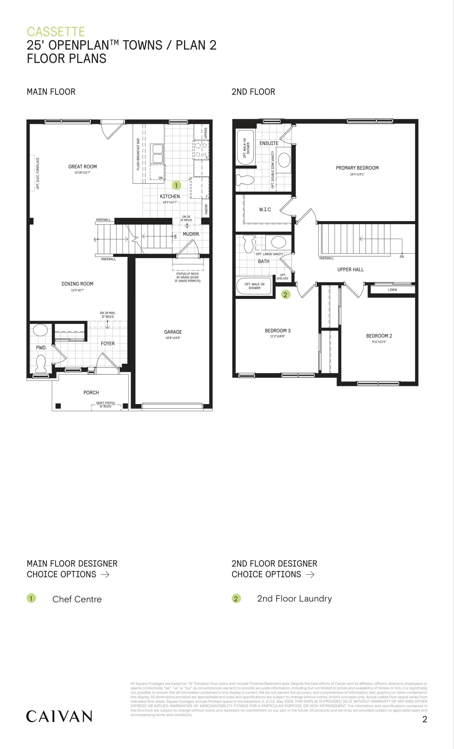 25' Open Plan Towns / Plan 2 floor plan