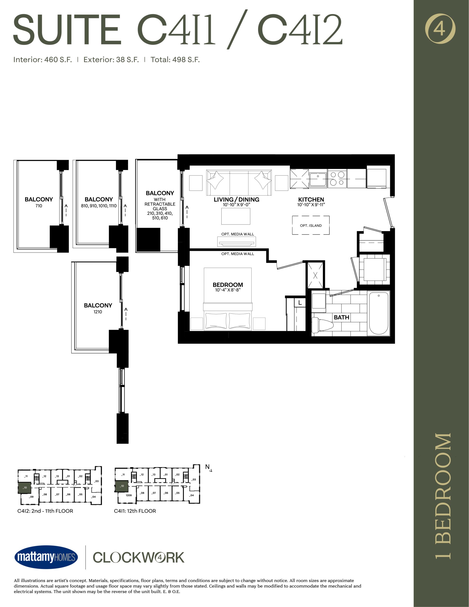 Suite C4I1/C4I2 floor plan
