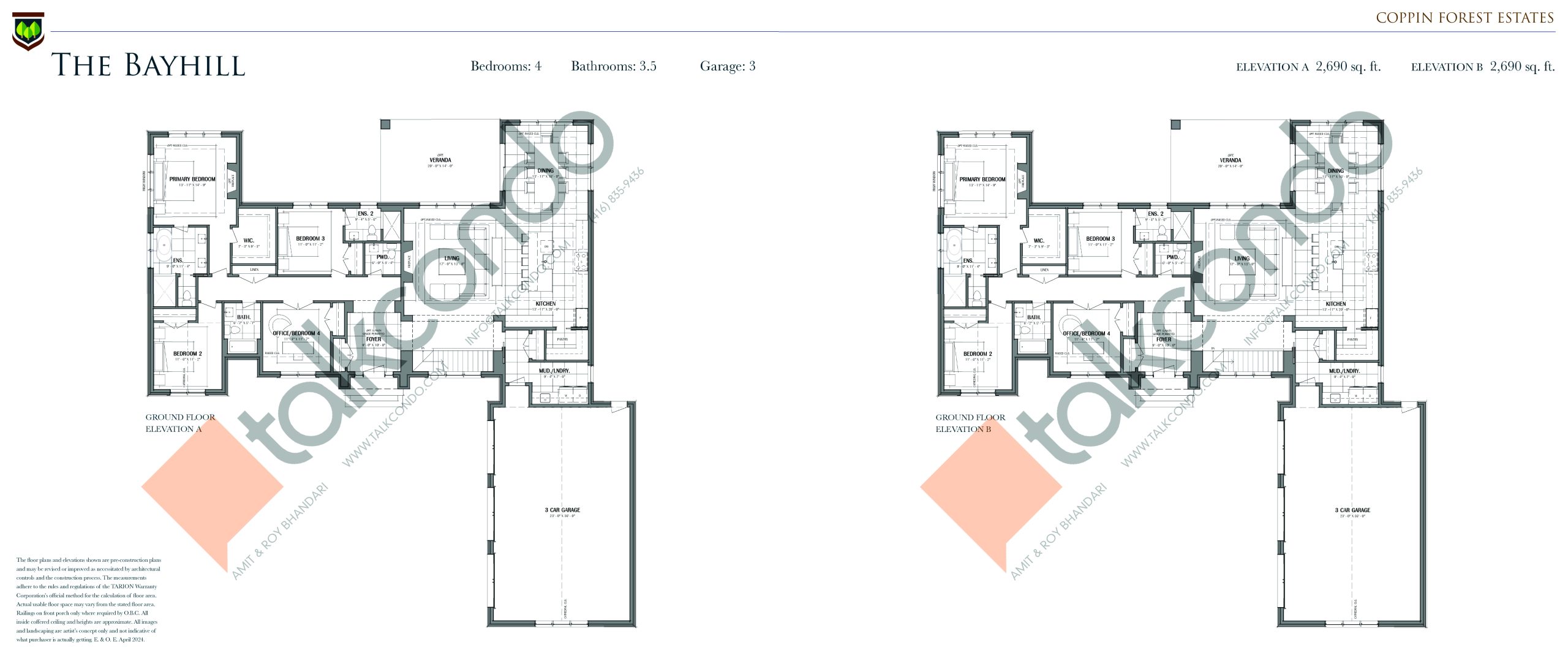 The Bayhill floor plan