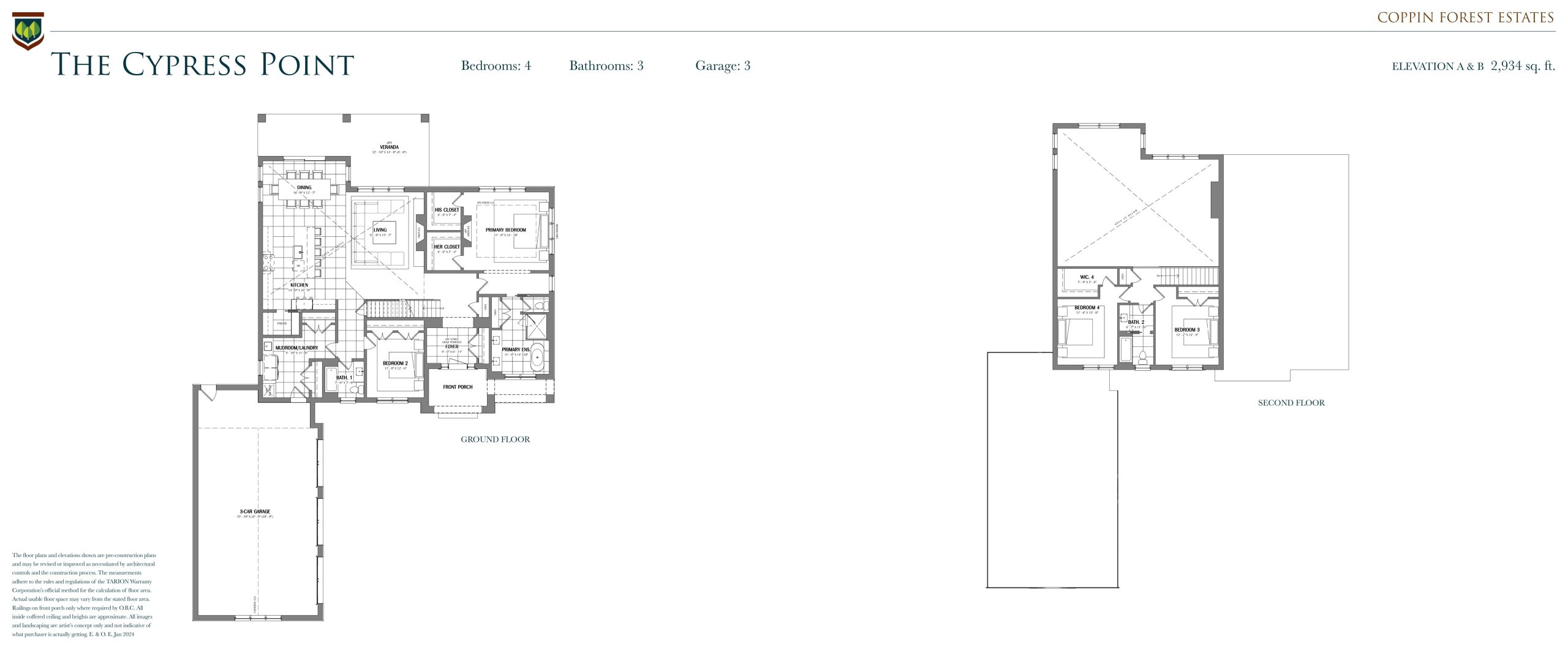 The Cypress Point floor plan