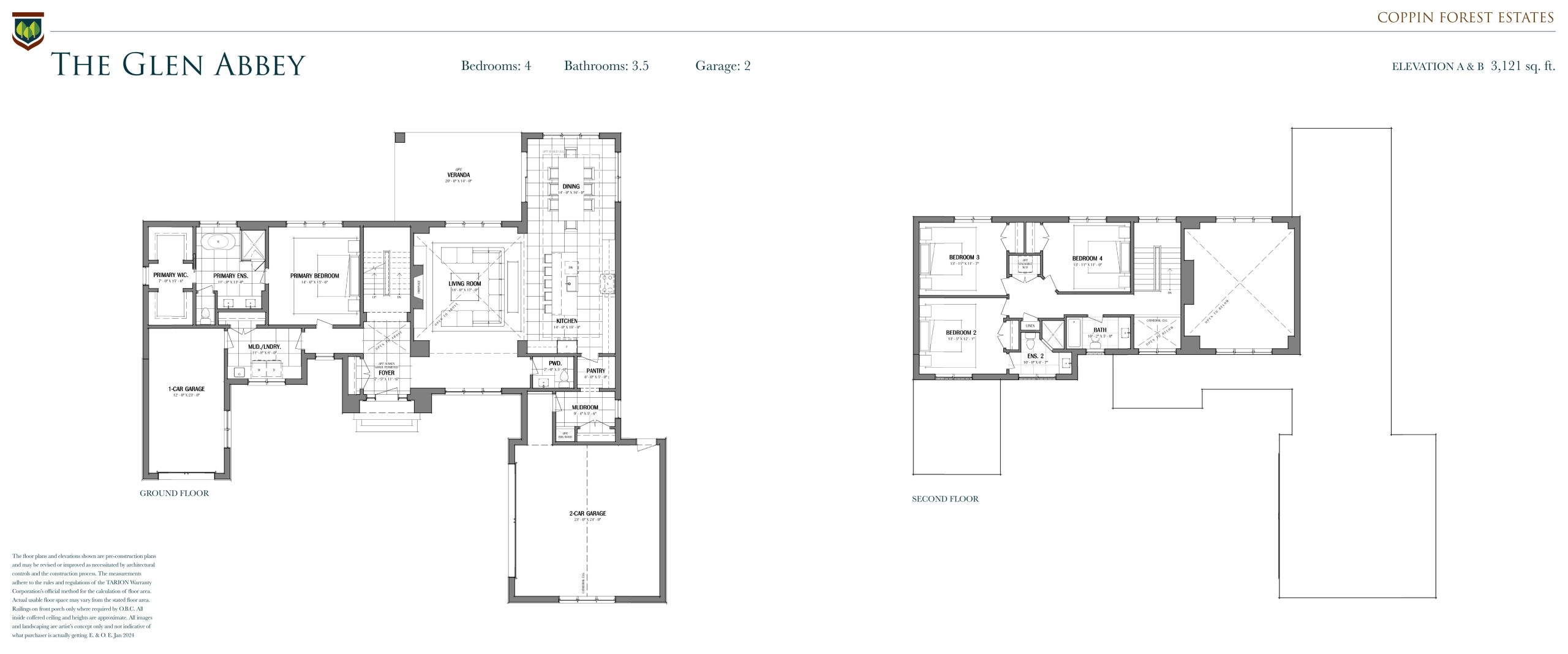 The Glen Abbey floor plan