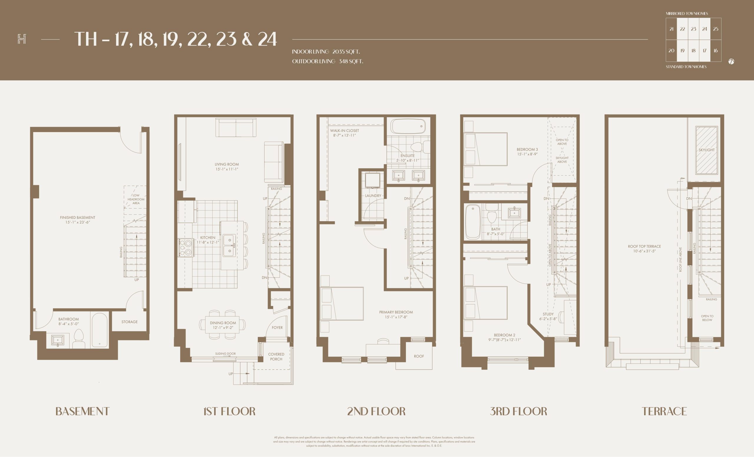 TH-17, 18, 19, 22, 23 & 24 floor plan