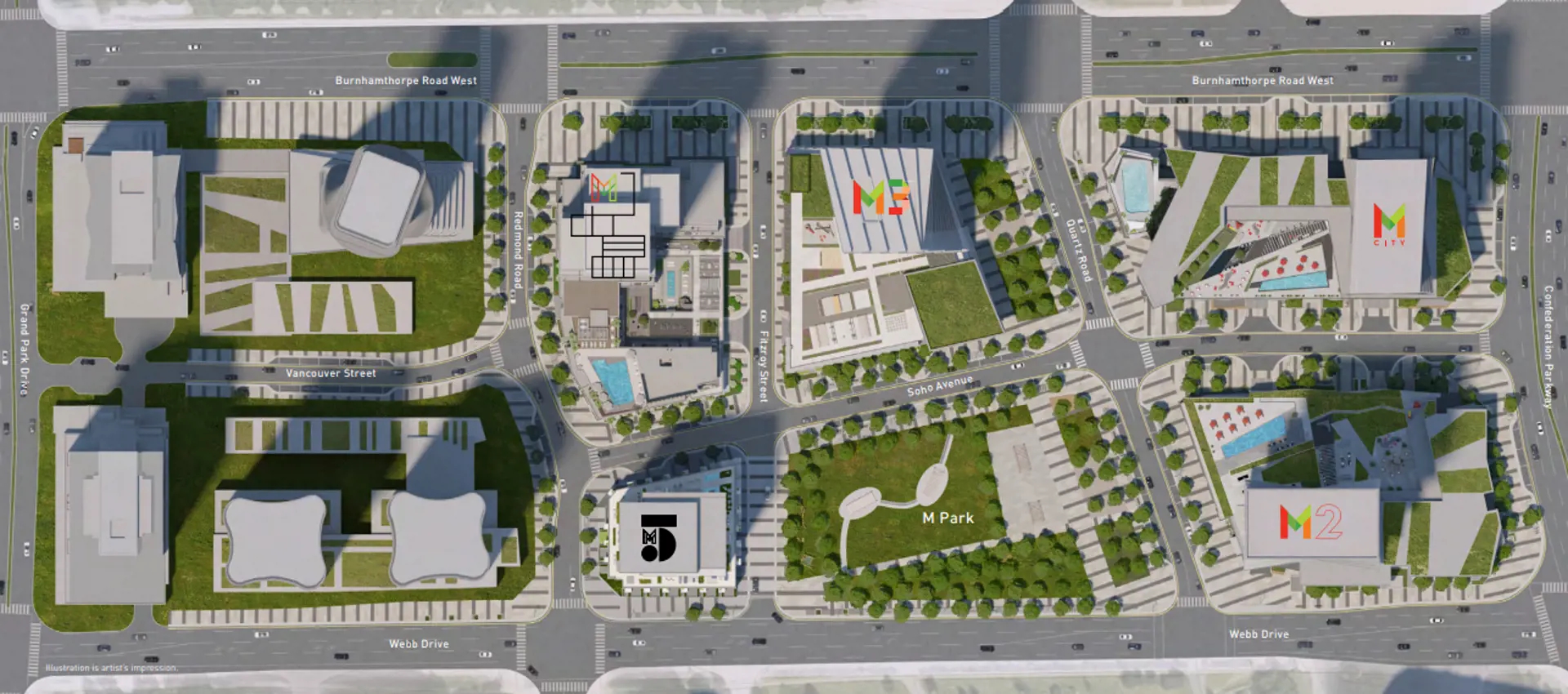 M5 Condos in Mississauga — rendering 20