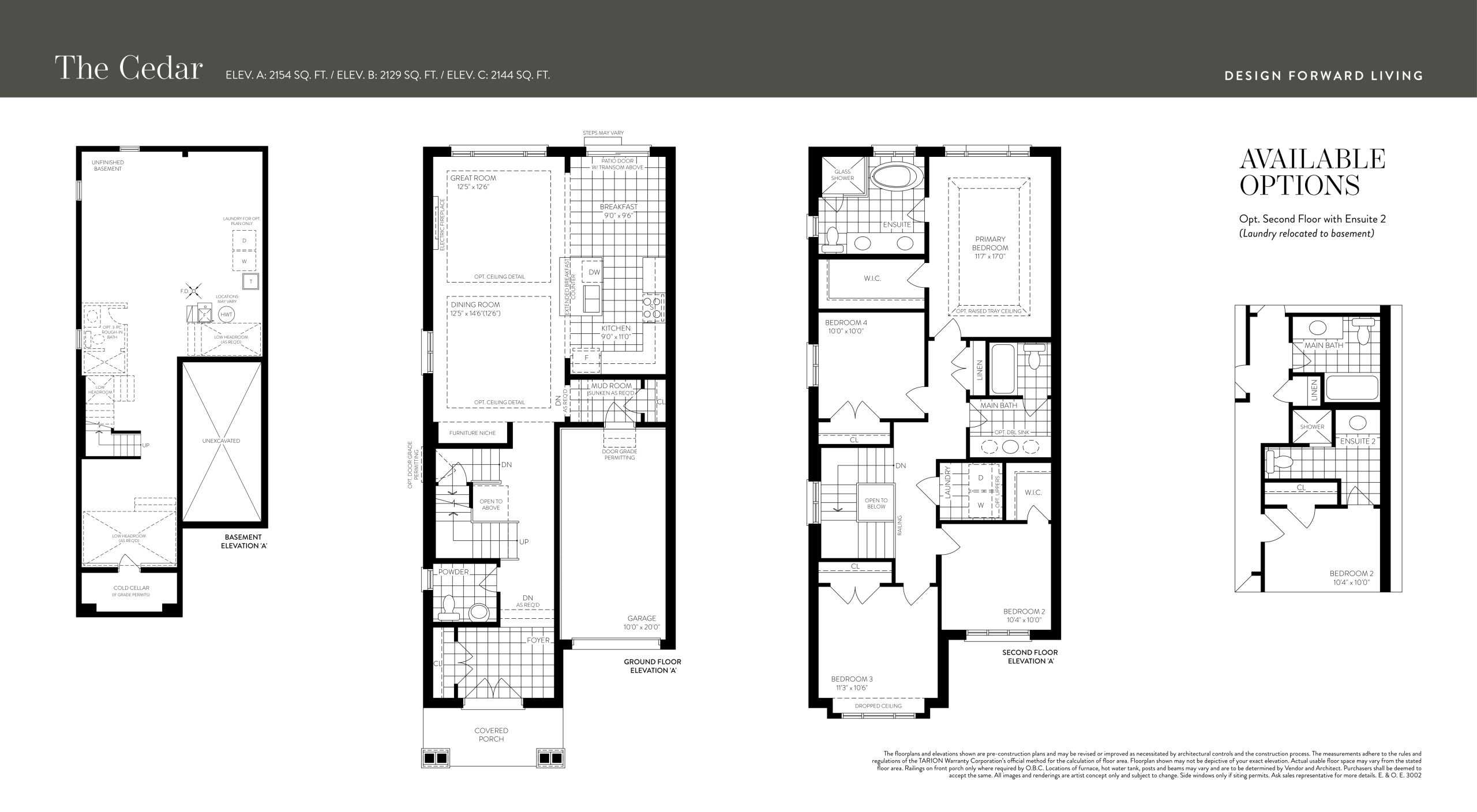 The Cedar floor plan