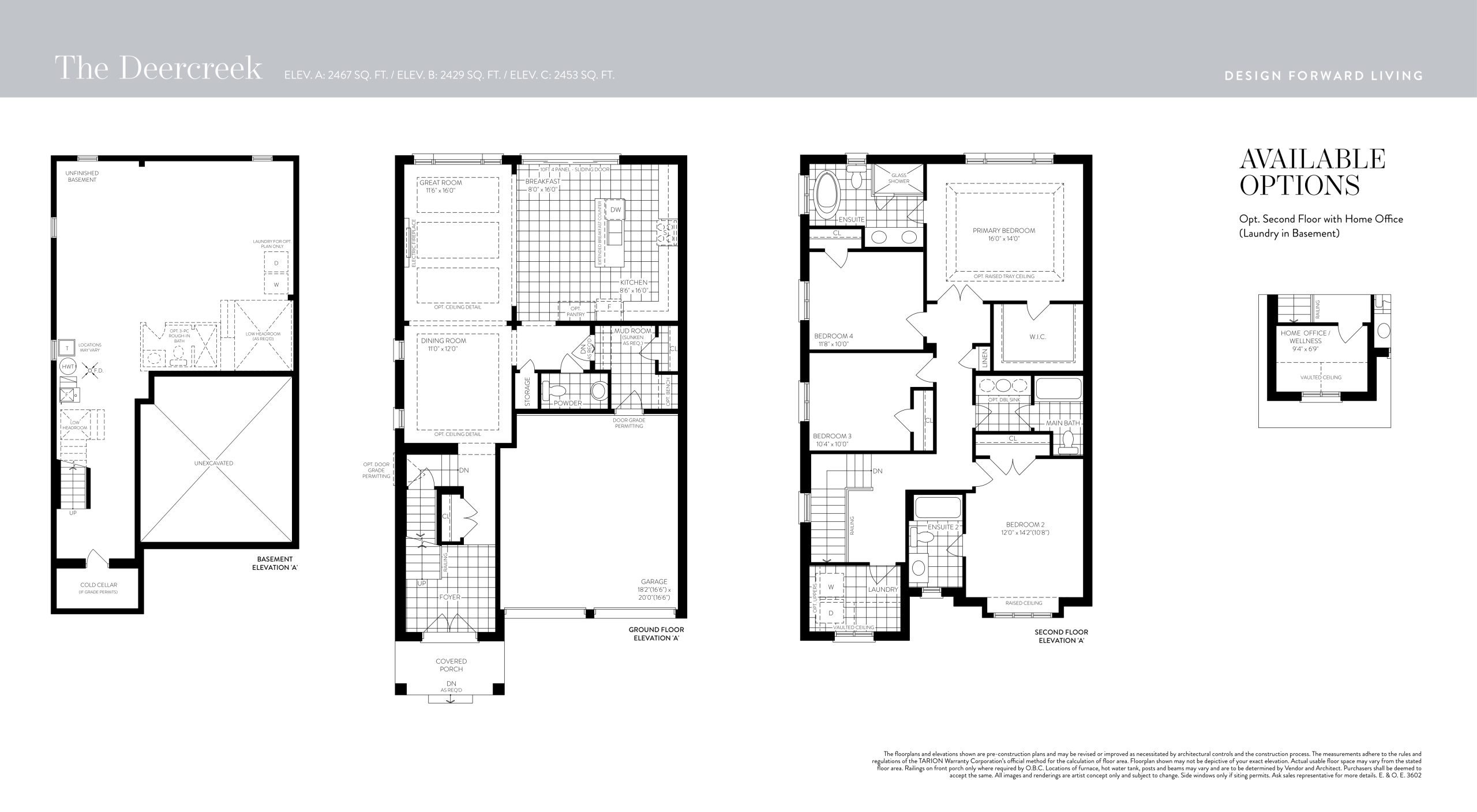 The Deercreek floor plan