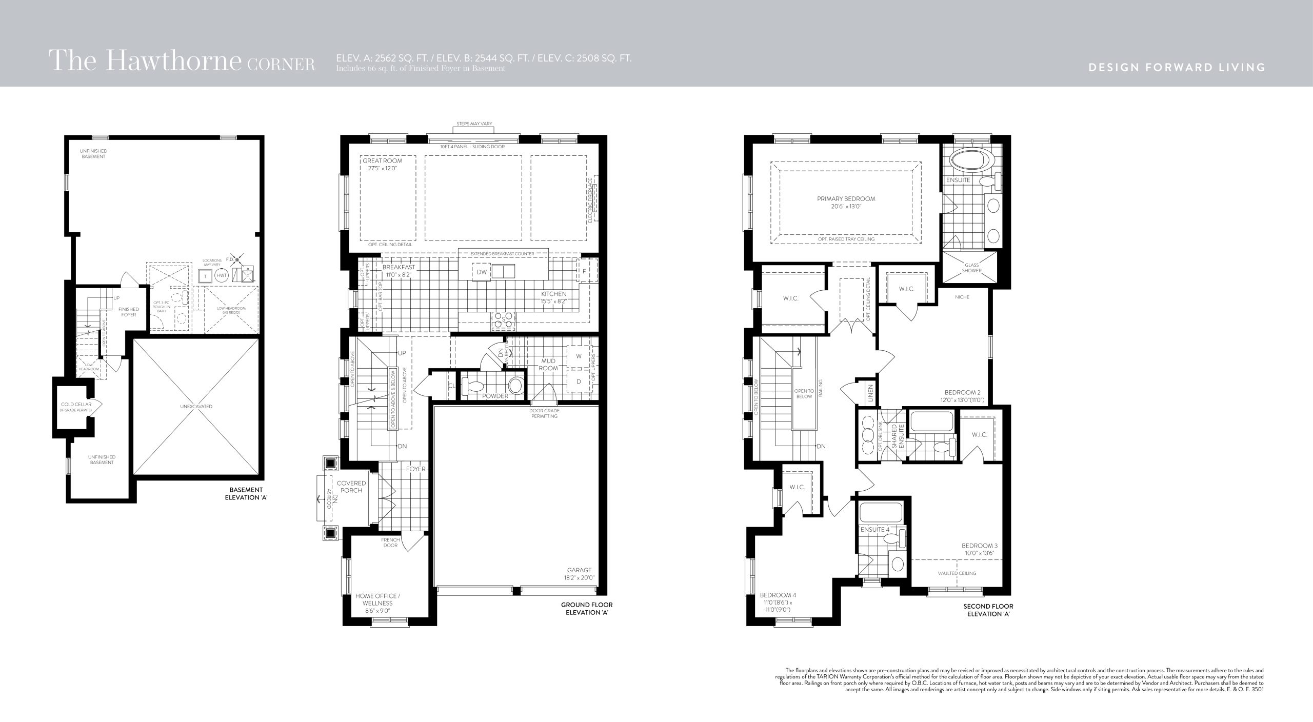 The Hawthorne Corner floor plan