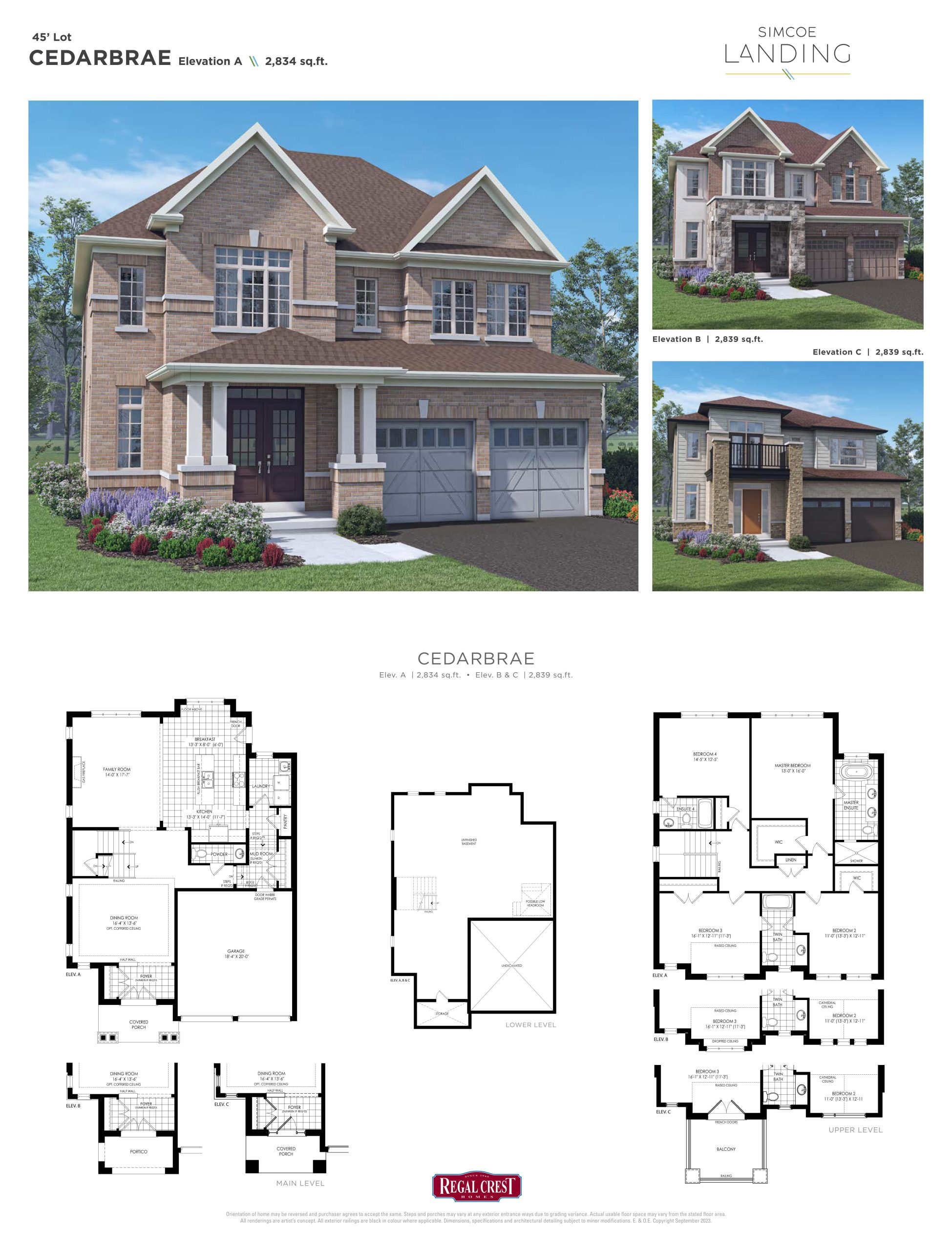 Cedarbrae floor plan