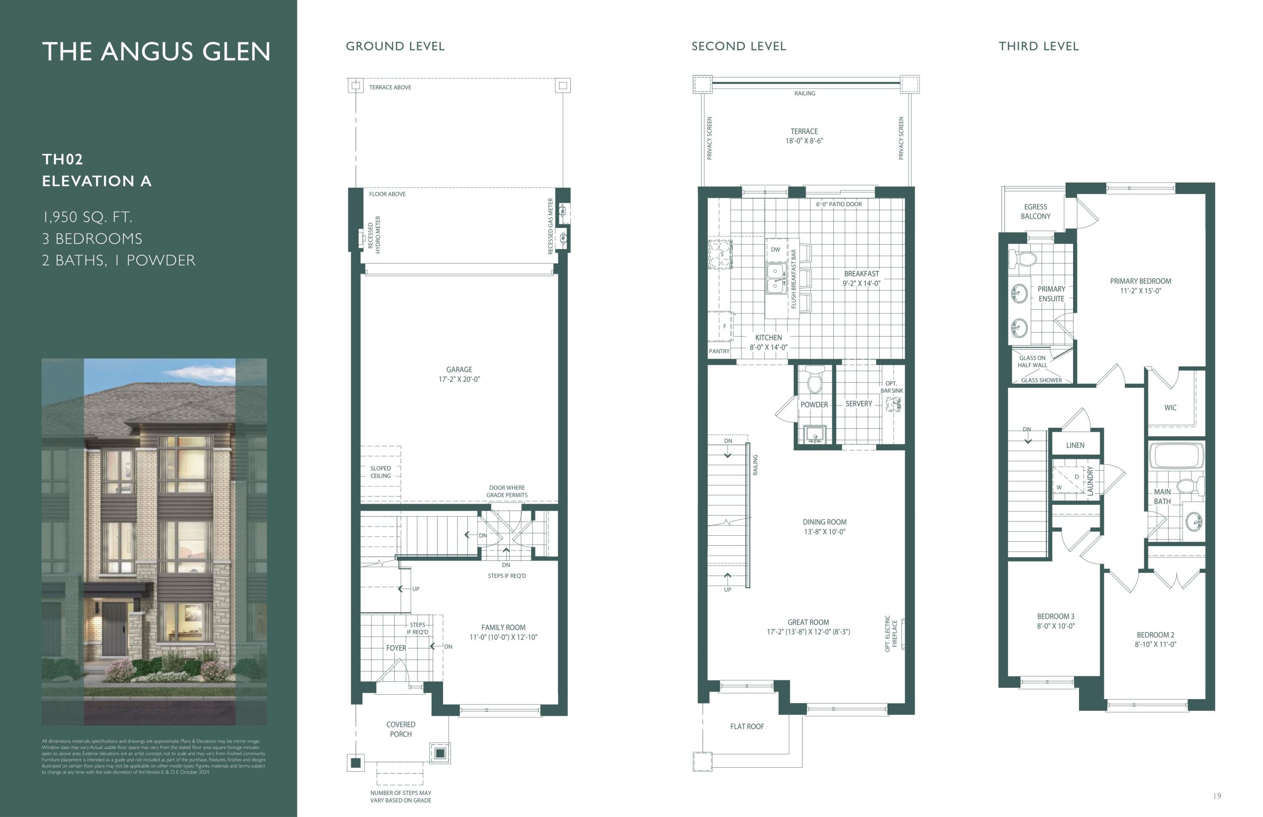 The Angus Glen TM-2 Elevation A floor plan