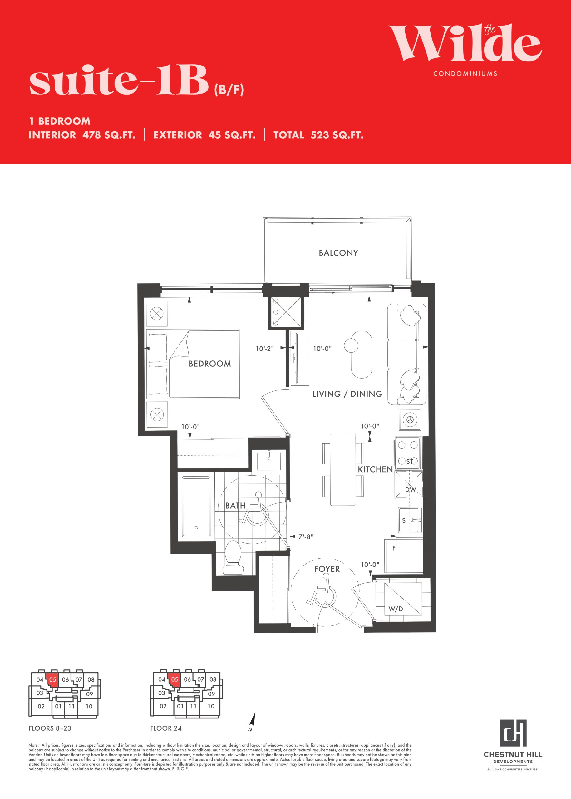 1B (B/F) floor plan