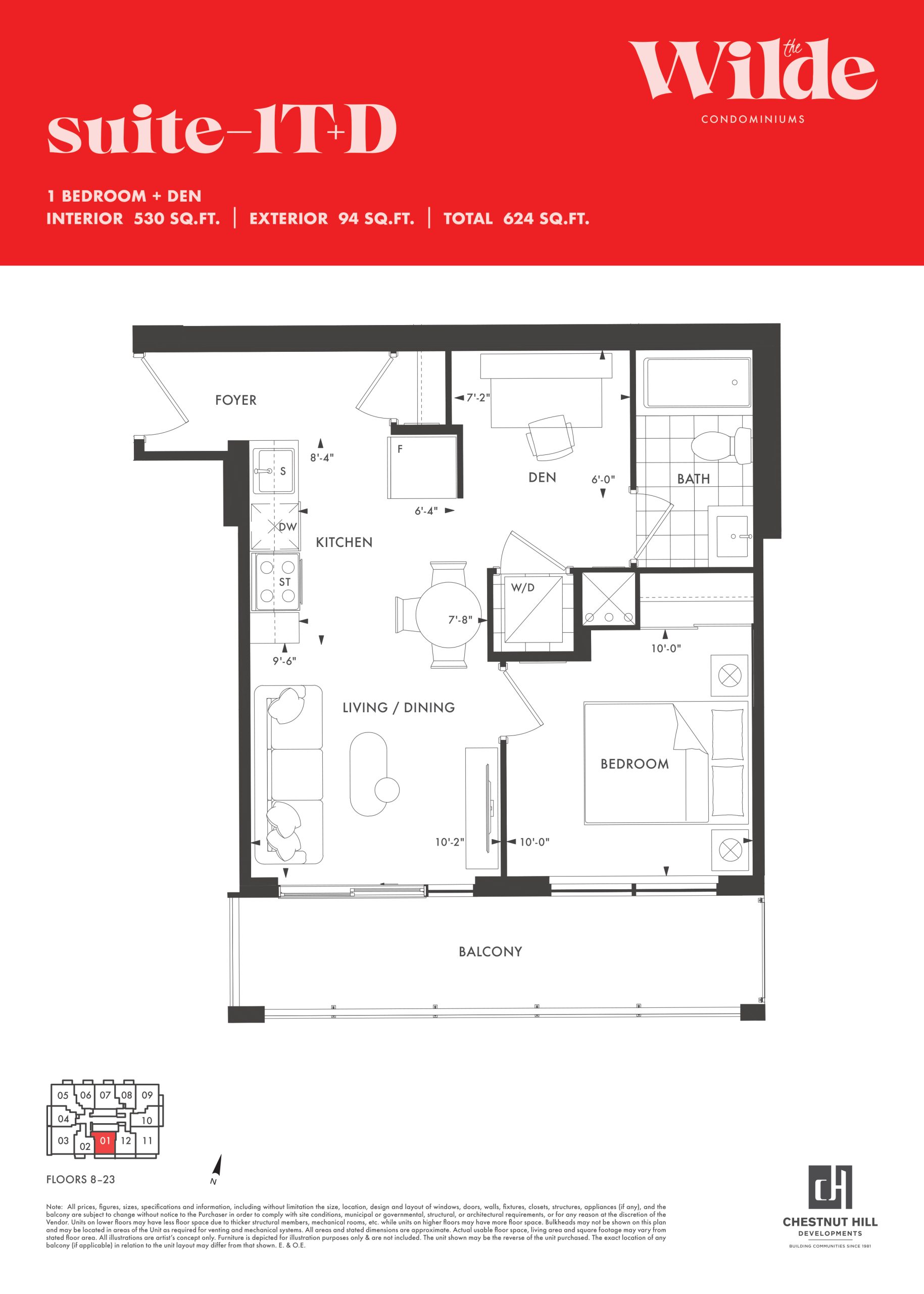 1T+D floor plan