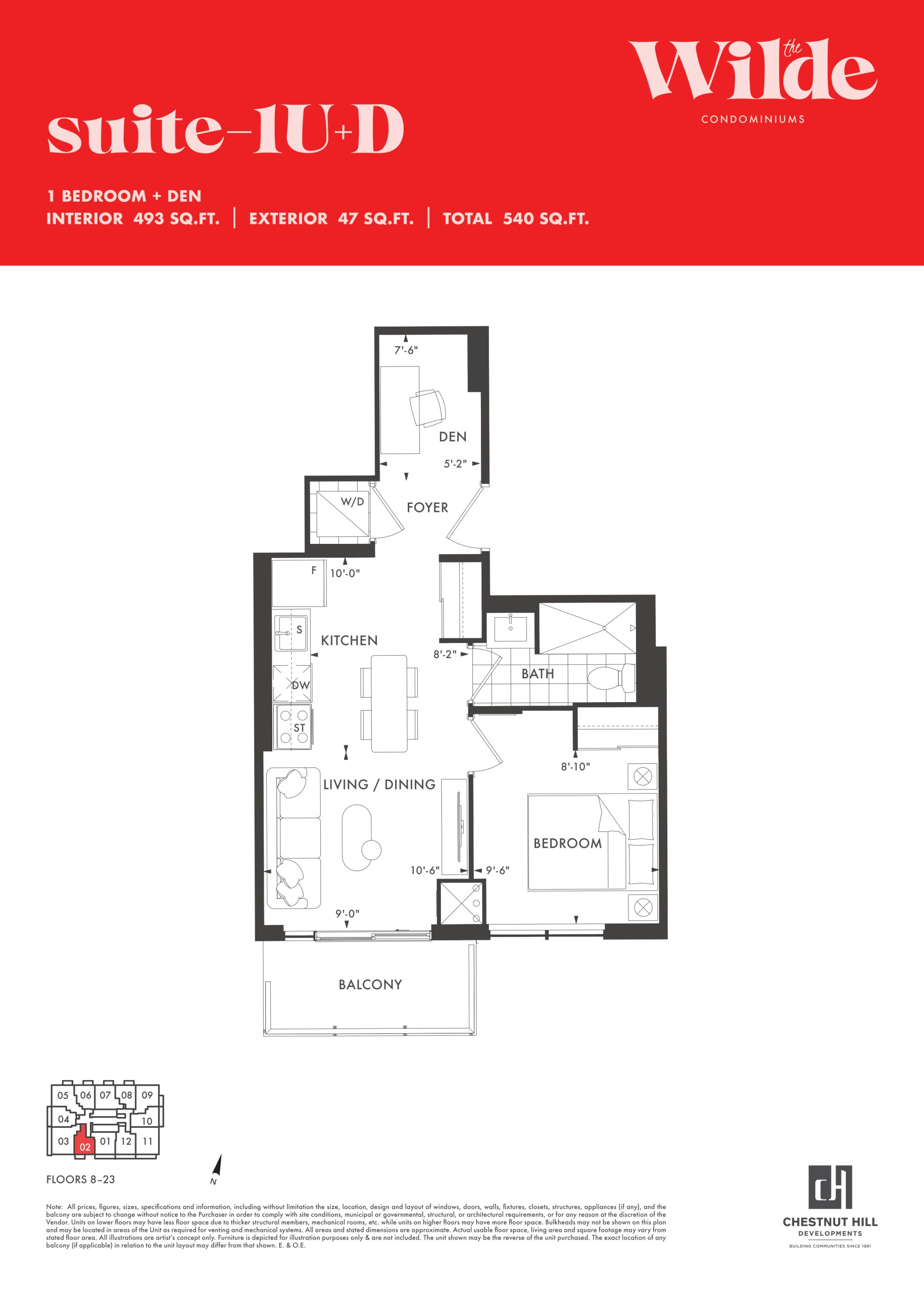 1U+D floor plan