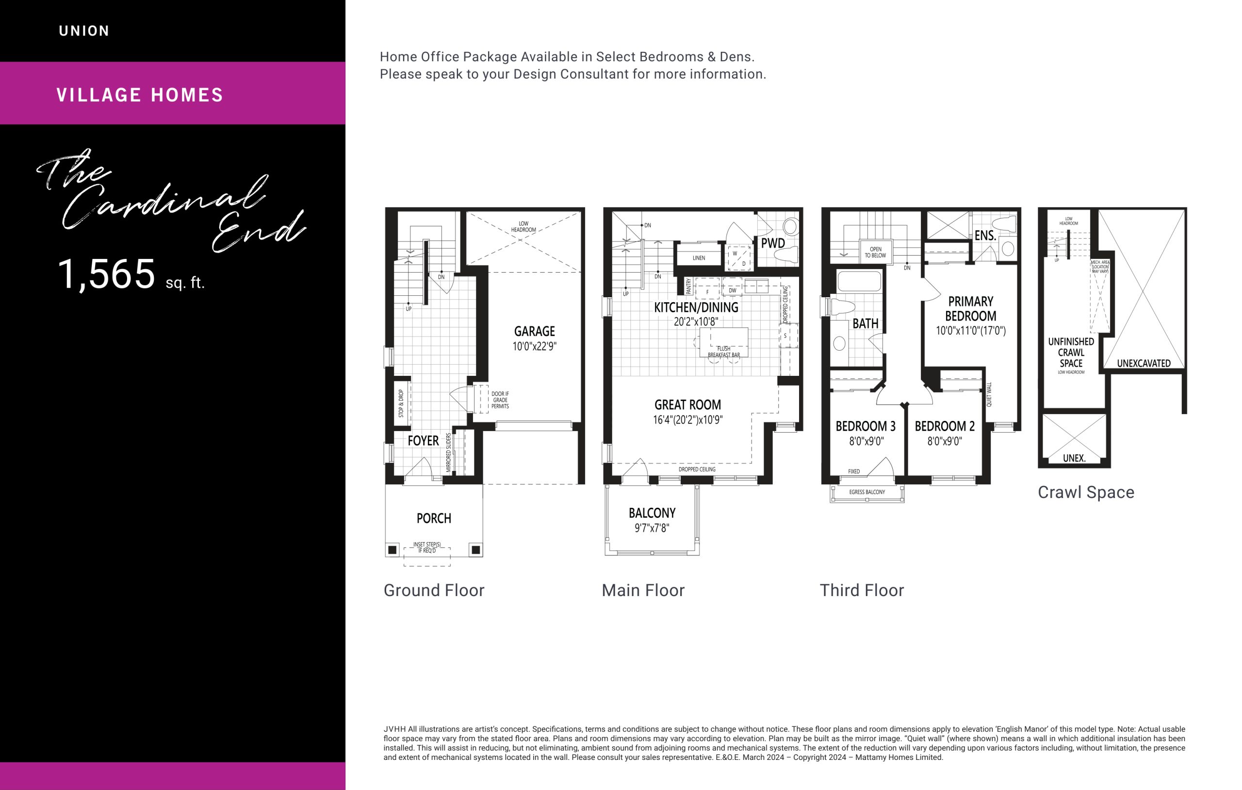 The Cardinal End floor plan