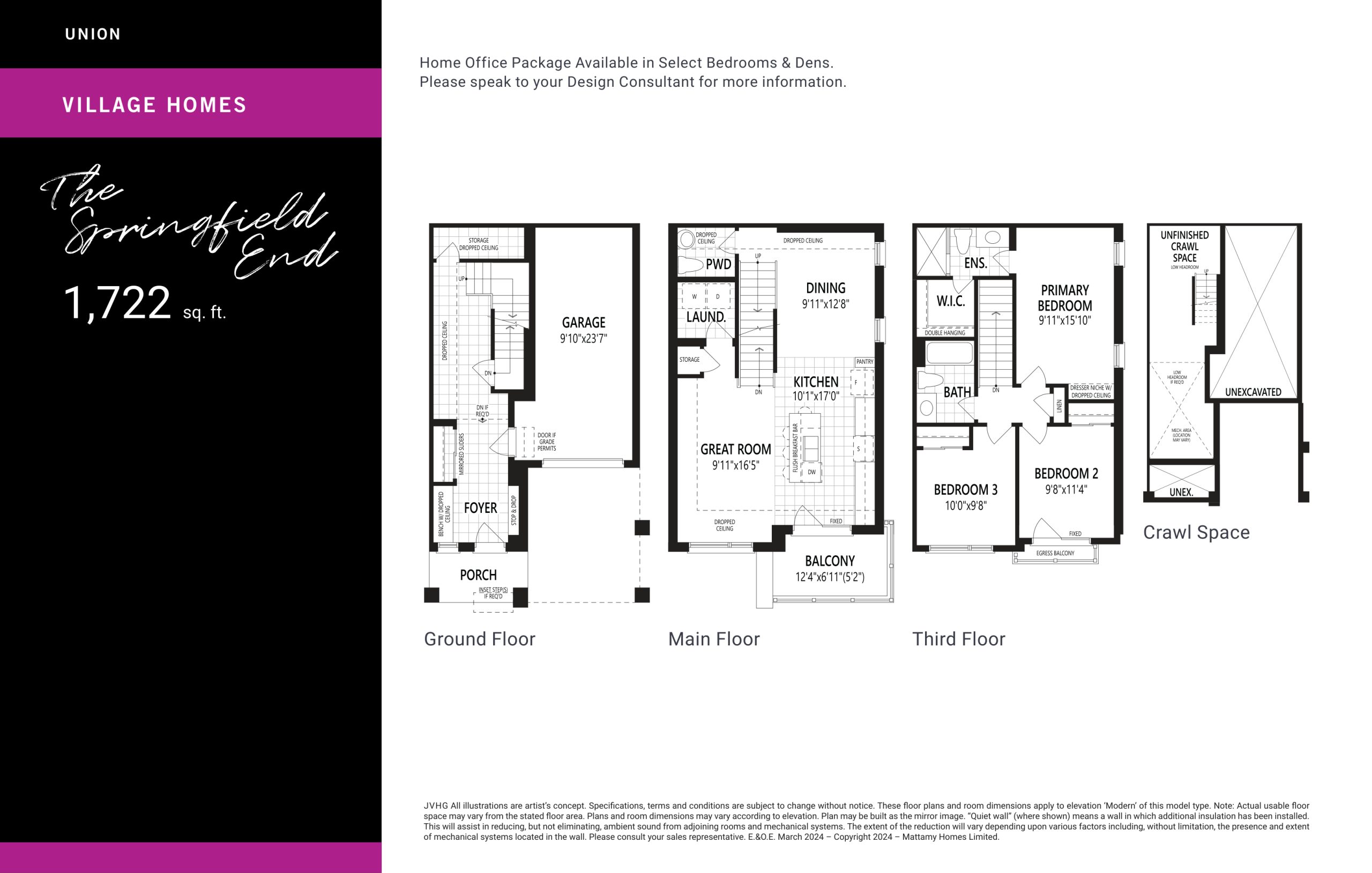 The Springfield End floor plan