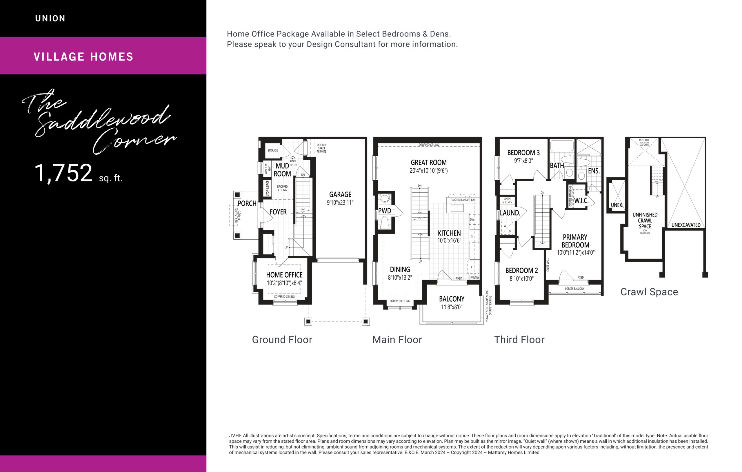 The Saddlewood Corner floor plan