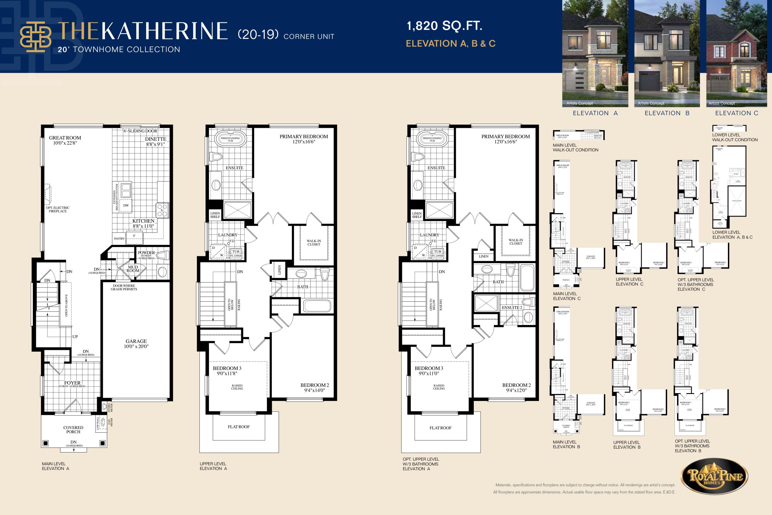 The Katherine Corner Unit floor plan