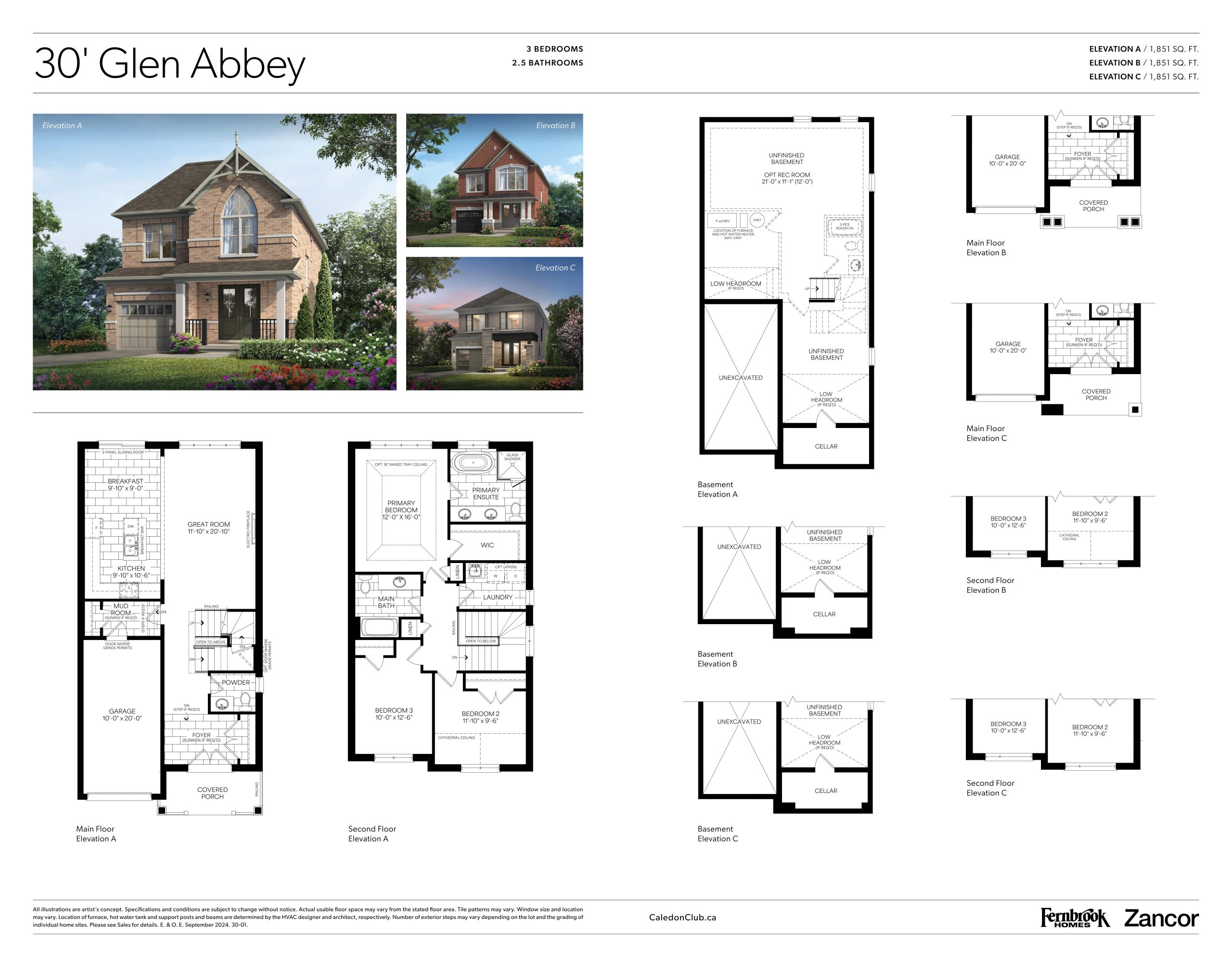 Glen Abbey floor plan