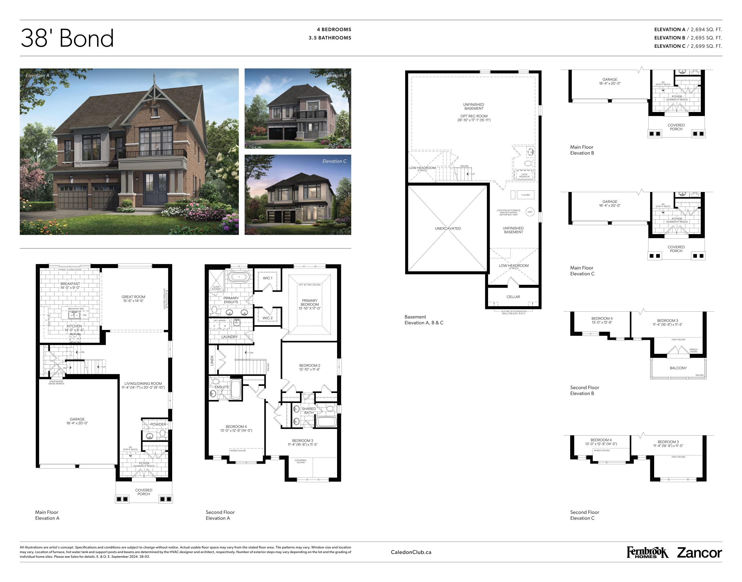 Bond floor plan