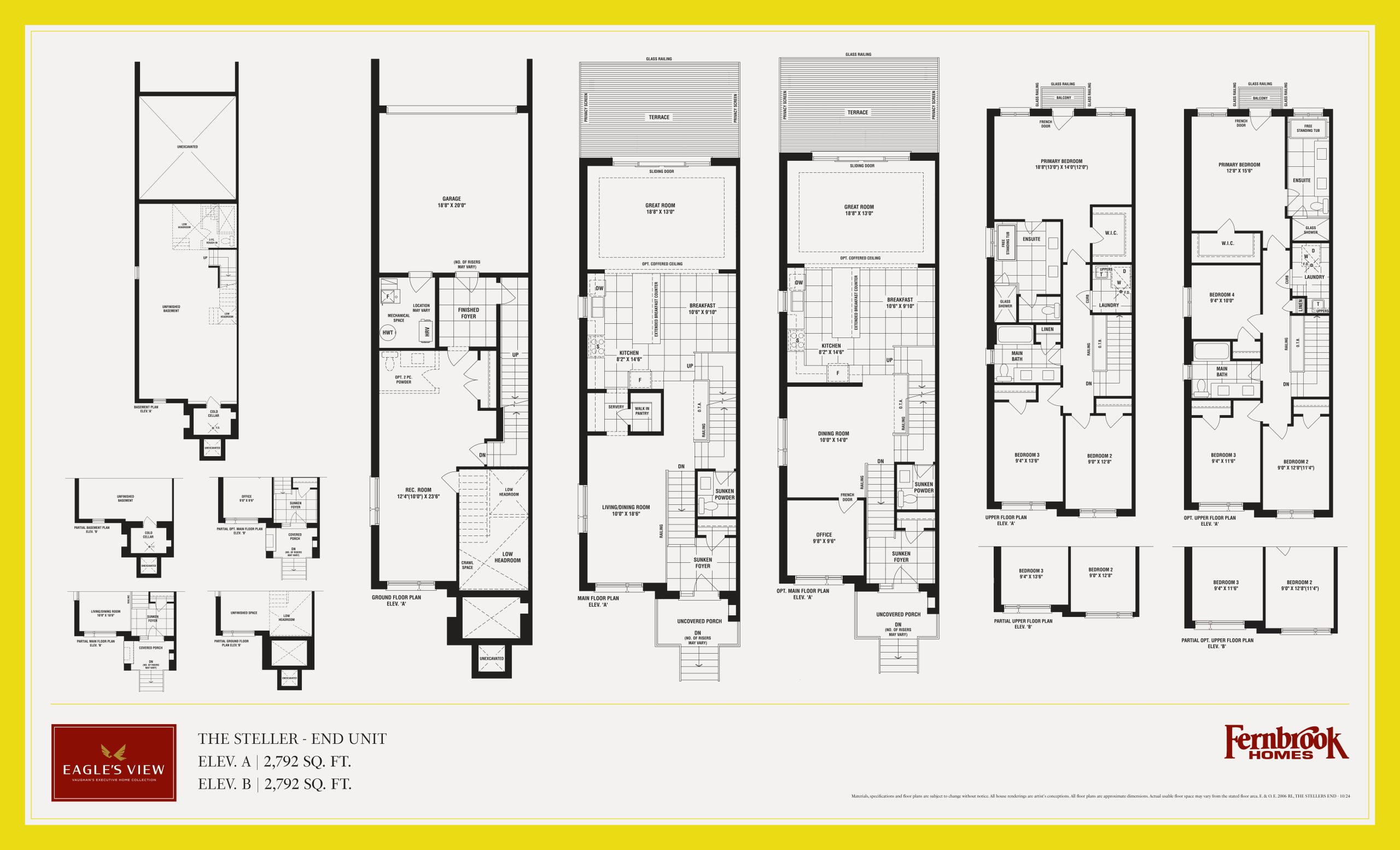 The Steller - End Unit floor plan