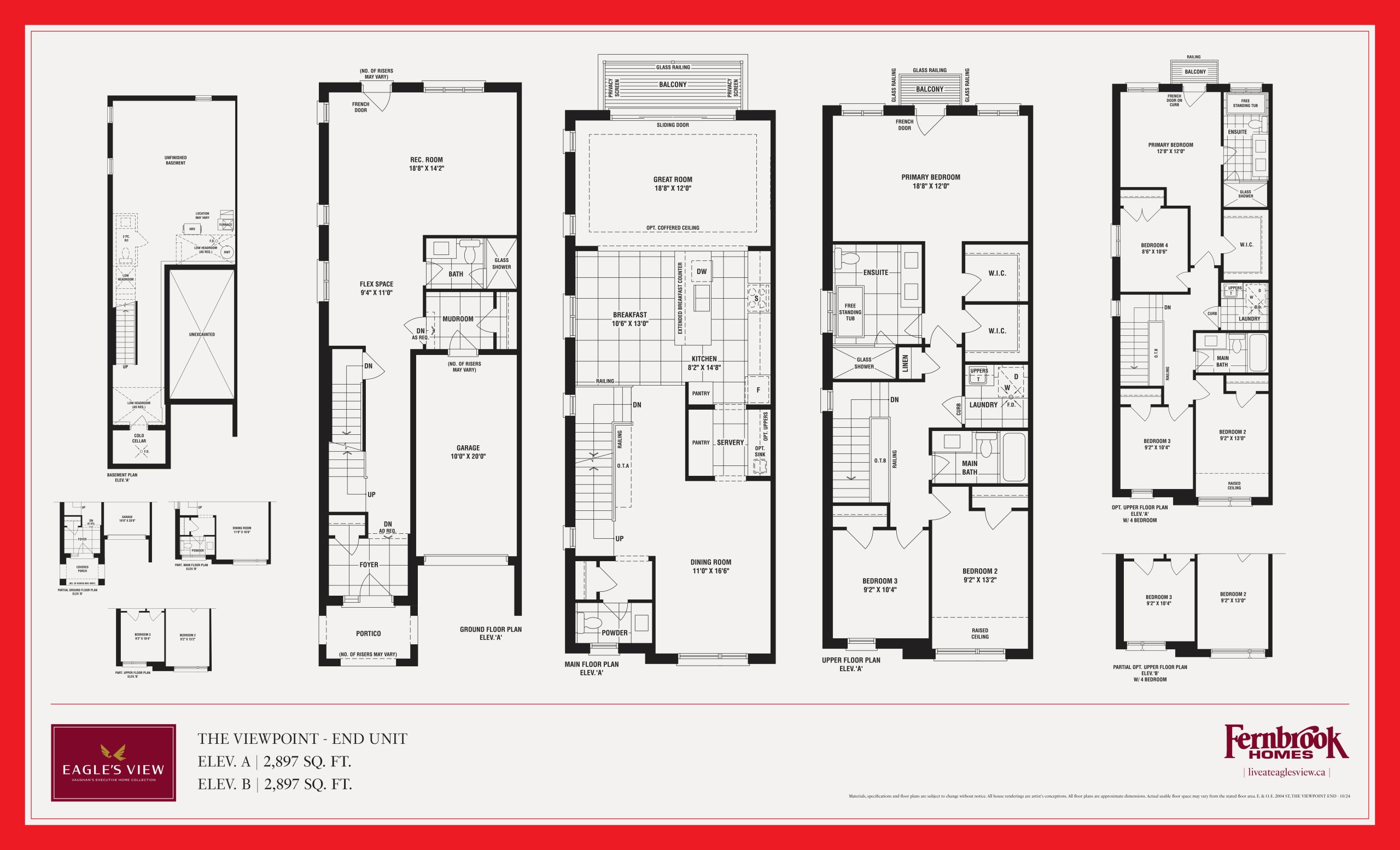 The Viewpoint - End Unit floor plan