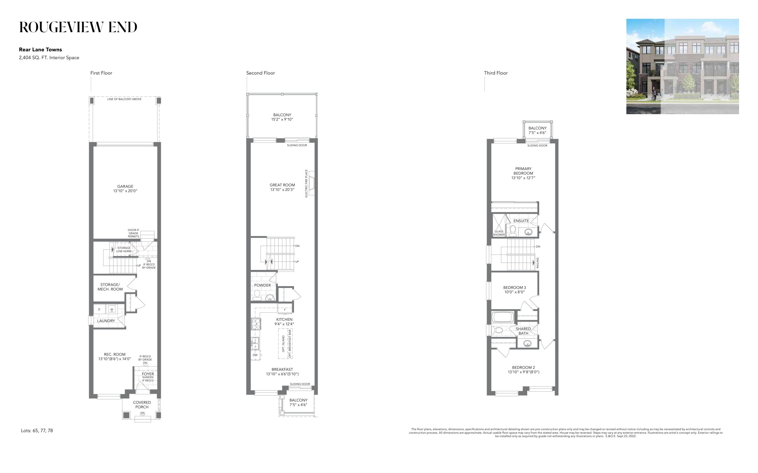 Rougeview End floor plan