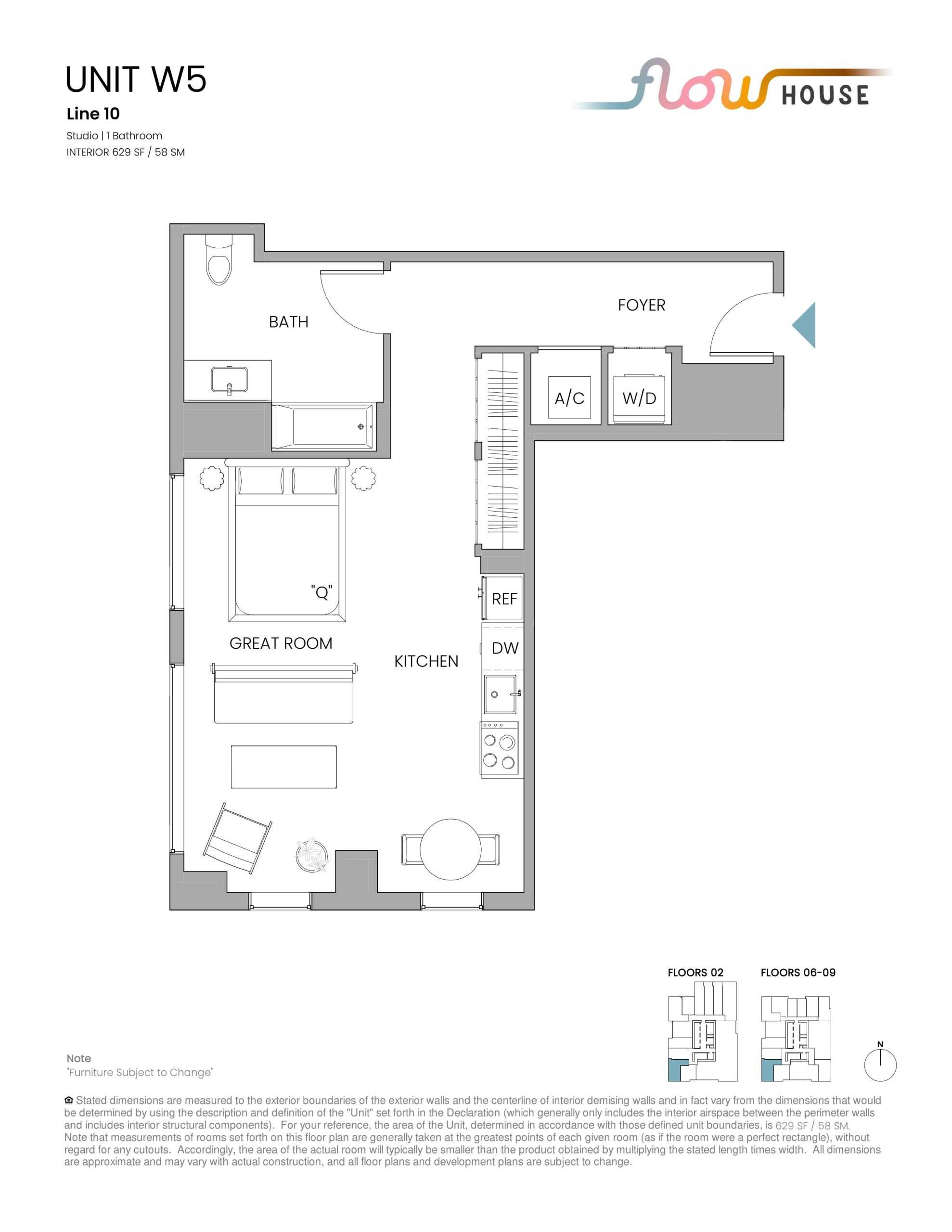 Unit W5 floor plan