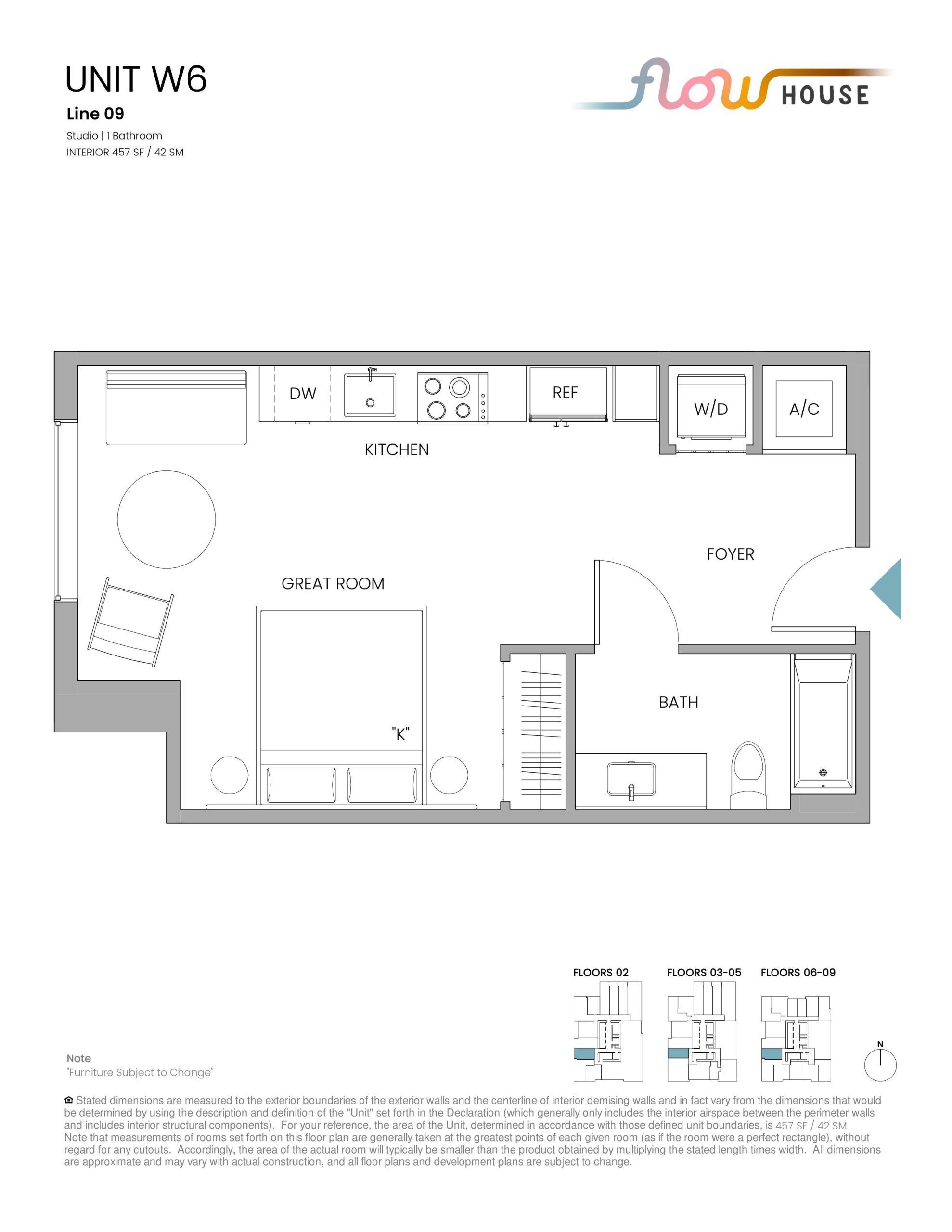 Unit W6 floor plan