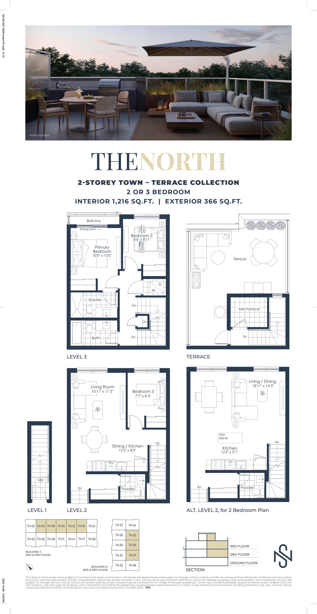 The North floor plan