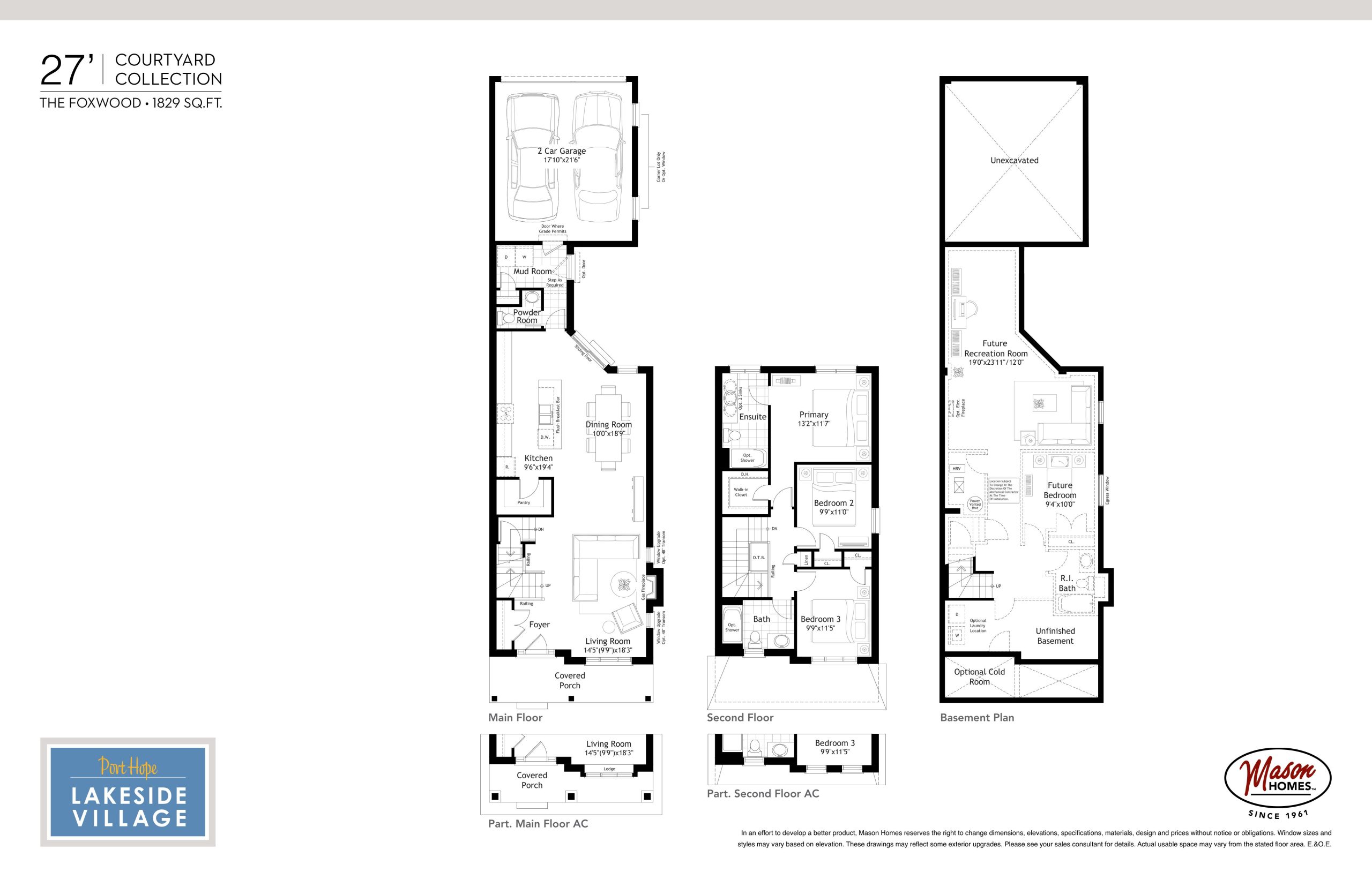 The Foxwood floor plan