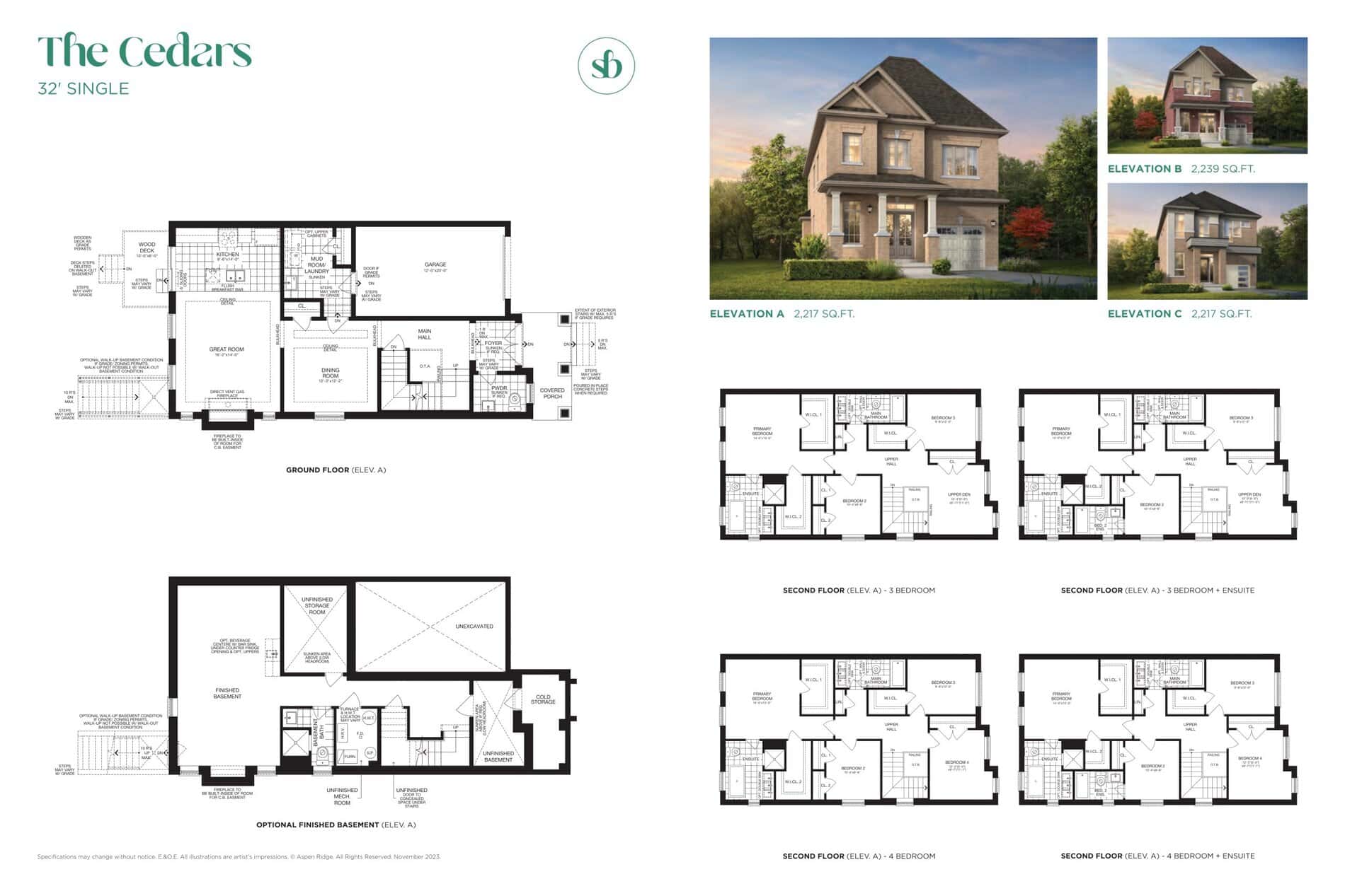 The Cedars floor plan