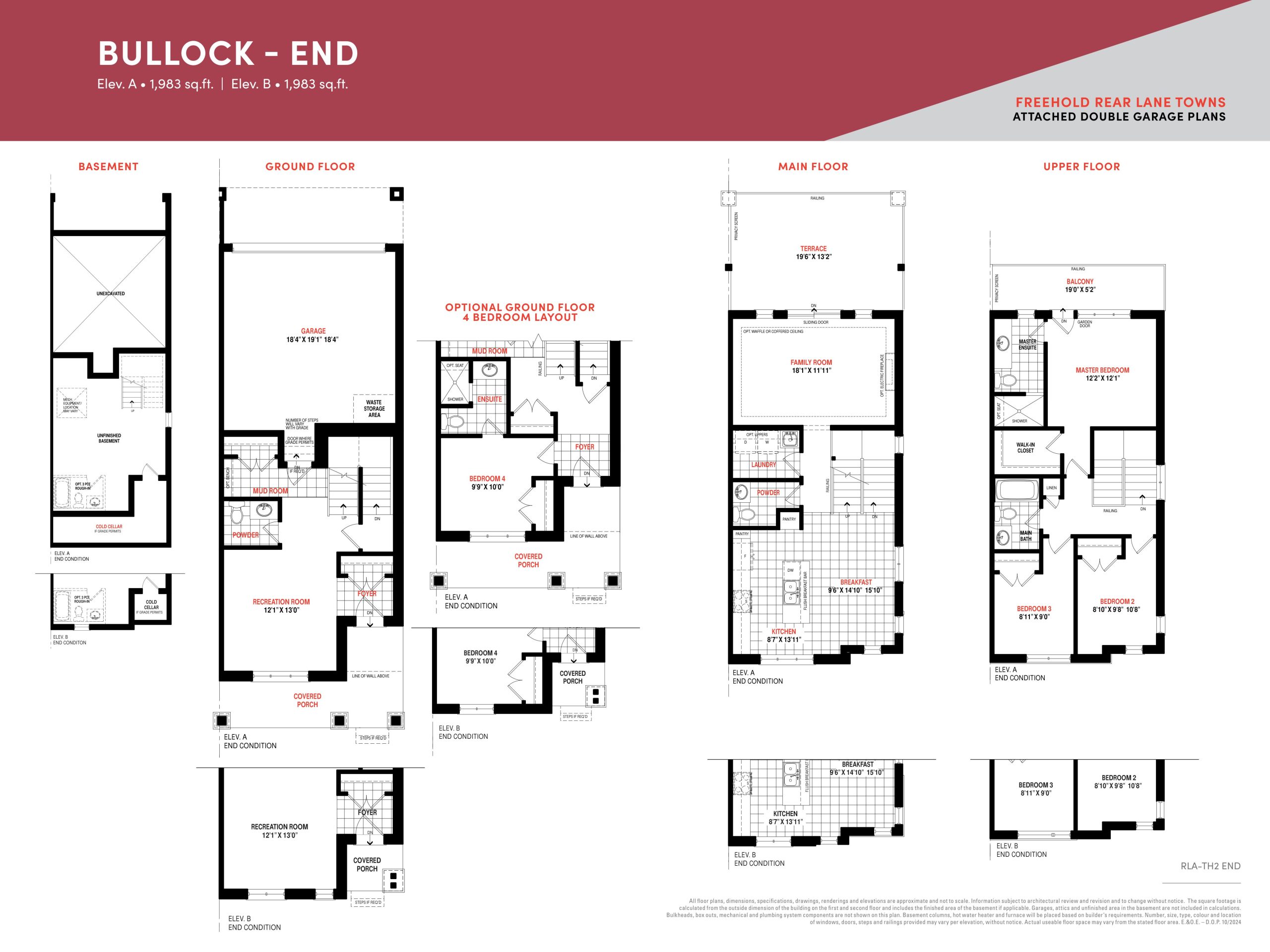 Bullock - End floor plan