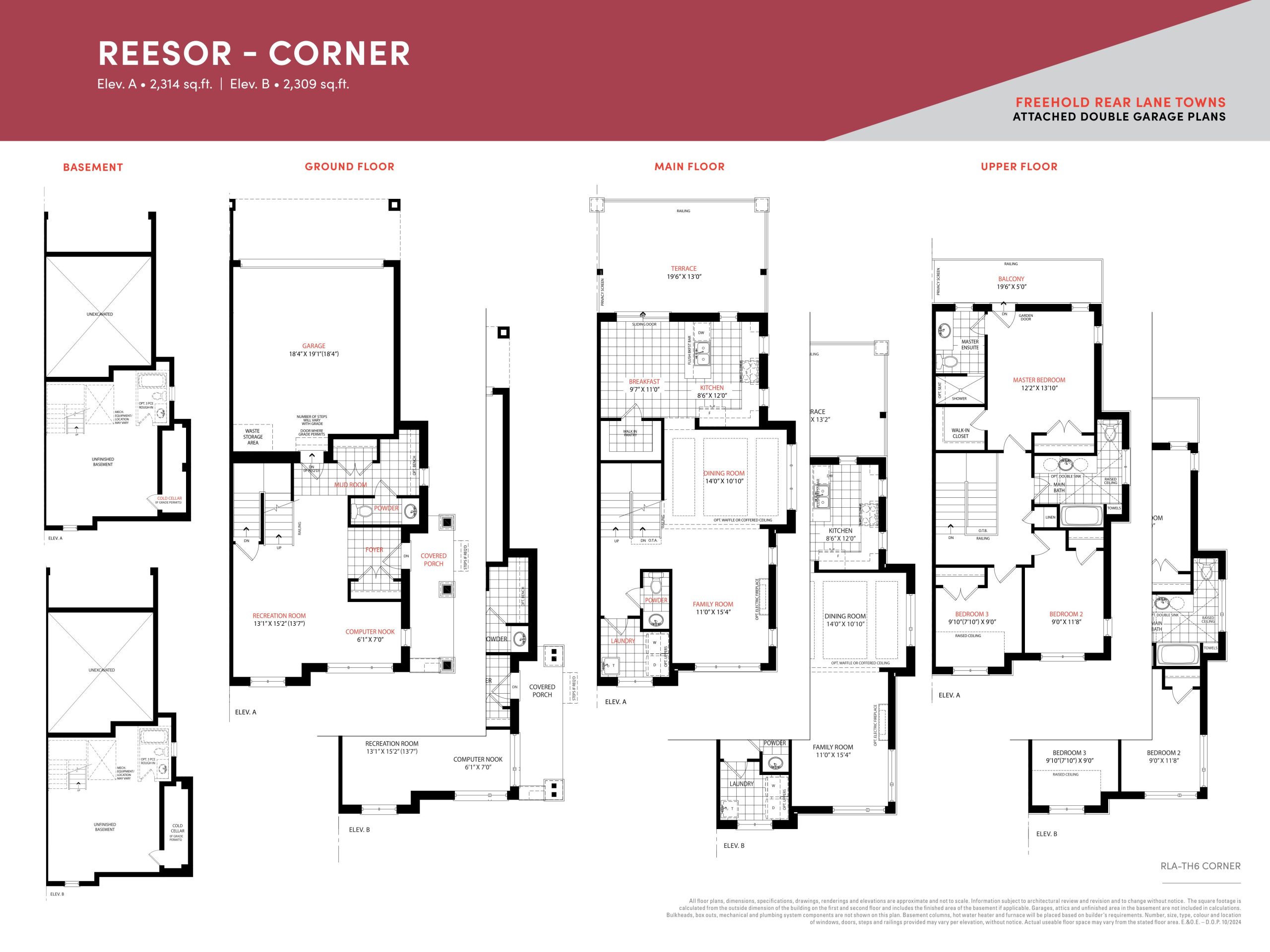 Reesor - Corner floor plan