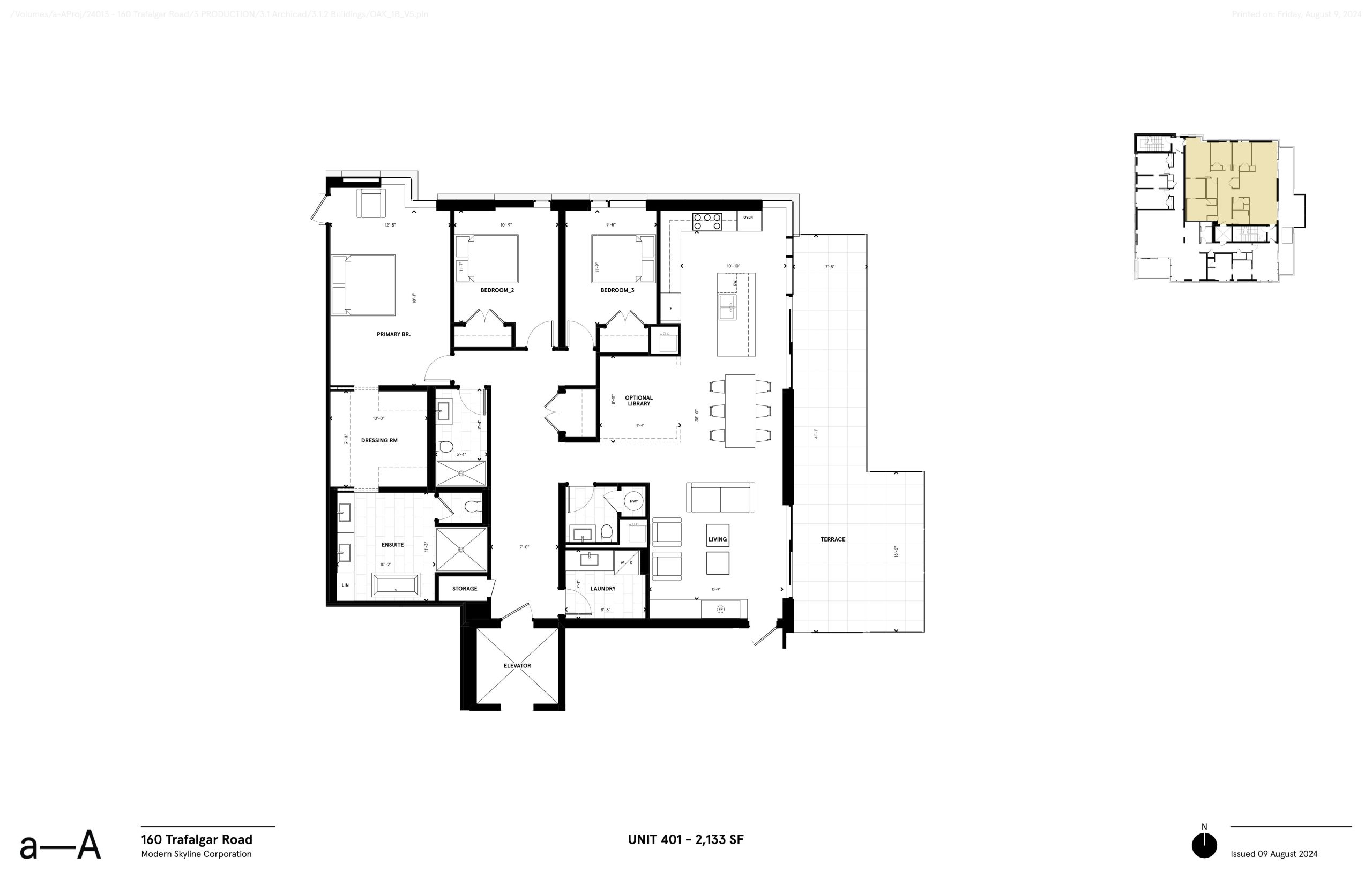 Unit 401 (Penthouse 1) floor plan